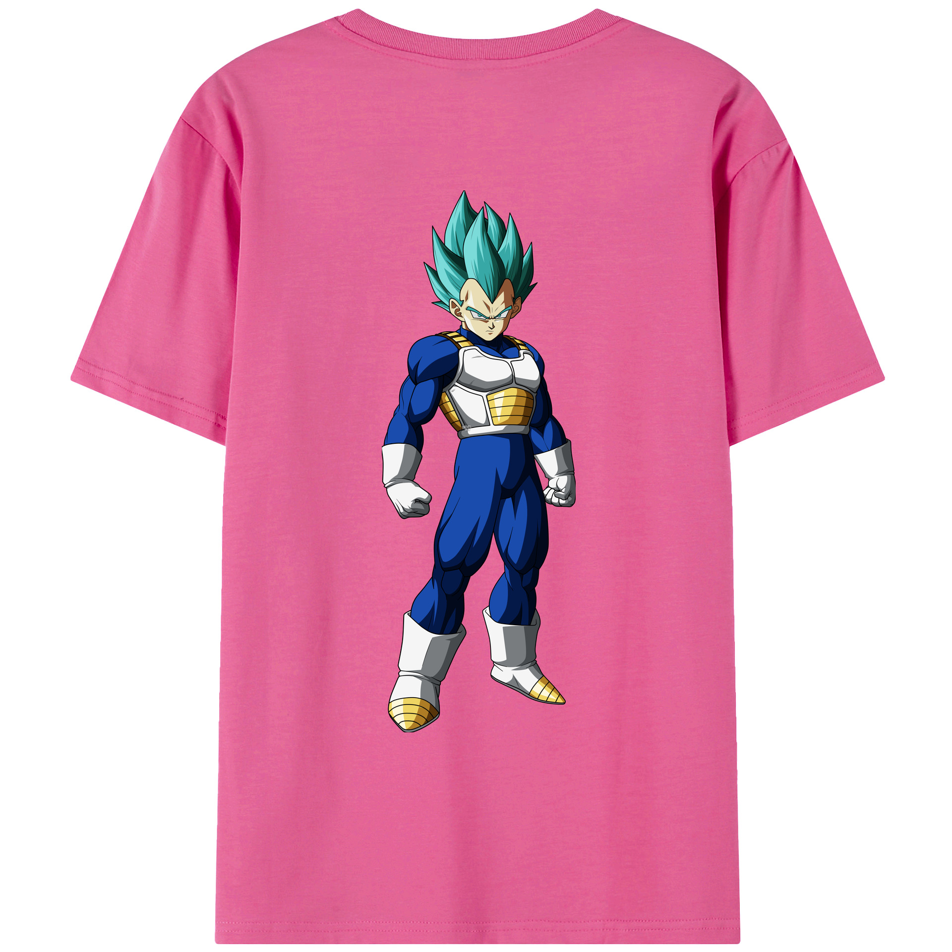 （画像用） ドラゴンボール ベジータ四世（Bejīta Yonsei）DRAGON BALL Vegeta IV レディース半袖Tシャツ(バックプリント)