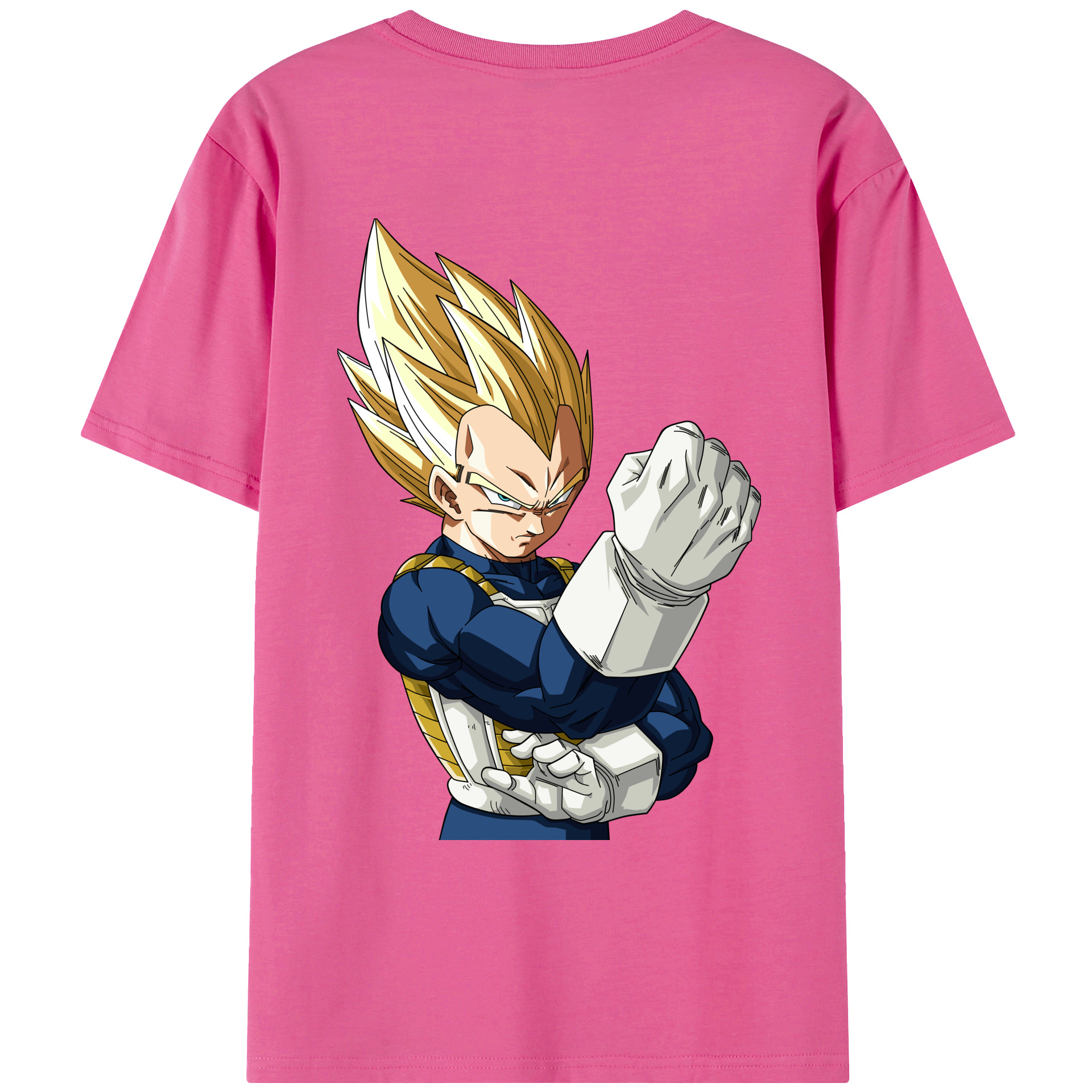 （画像用） ドラゴンボール ベジータ四世（Bejīta Yonsei）DRAGON BALL Vegeta IV レディース半袖Tシャツ(バックプリント)
