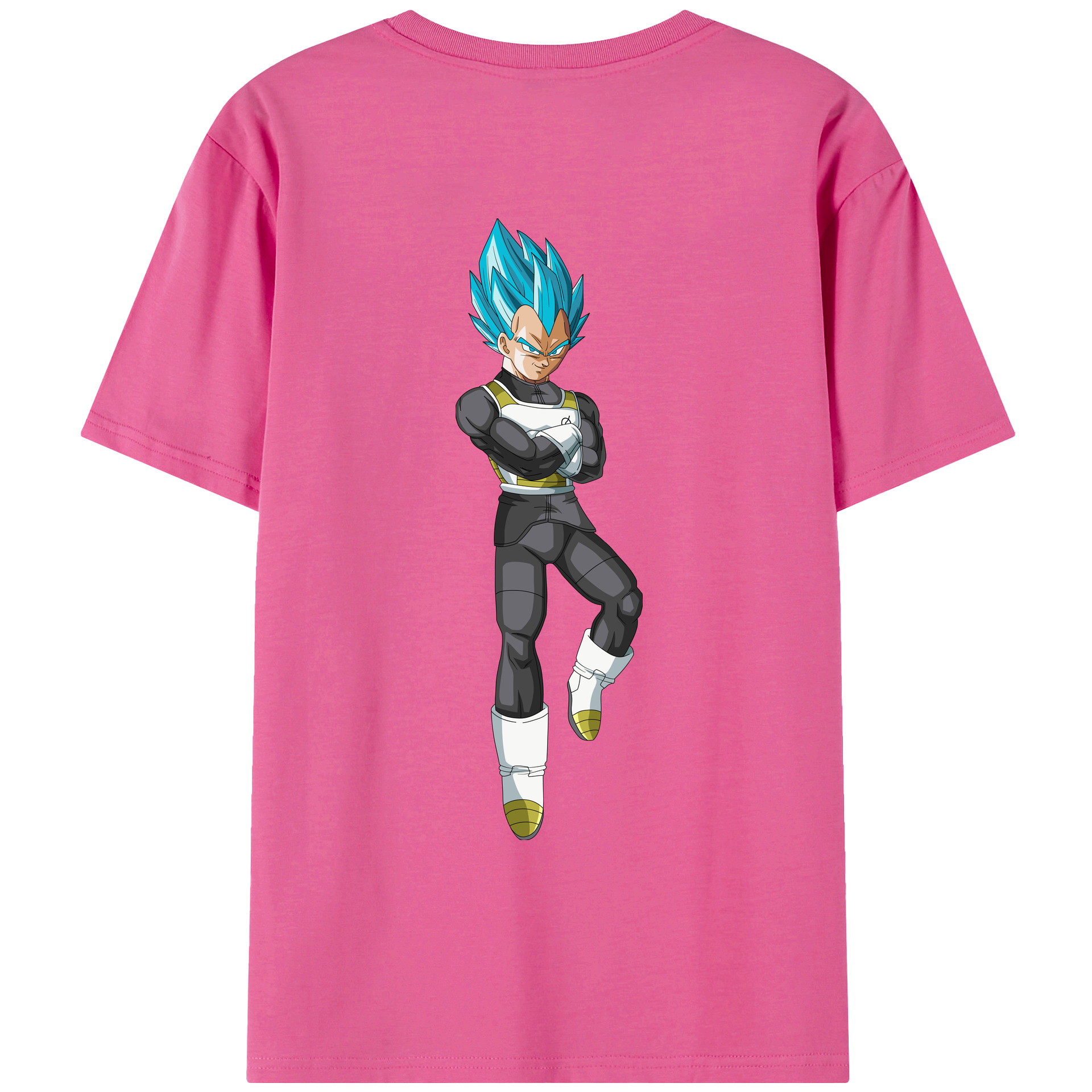 （画像用） ドラゴンボール ベジータ四世（Bejīta Yonsei）DRAGON BALL Vegeta IV レディース半袖Tシャツ(バックプリント)