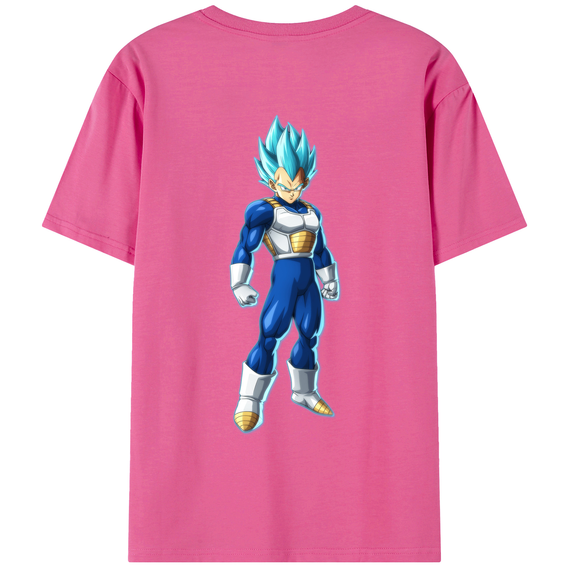 （画像用） ドラゴンボール ベジータ四世（Bejīta Yonsei）DRAGON BALL Vegeta IV レディース半袖Tシャツ(バックプリント)