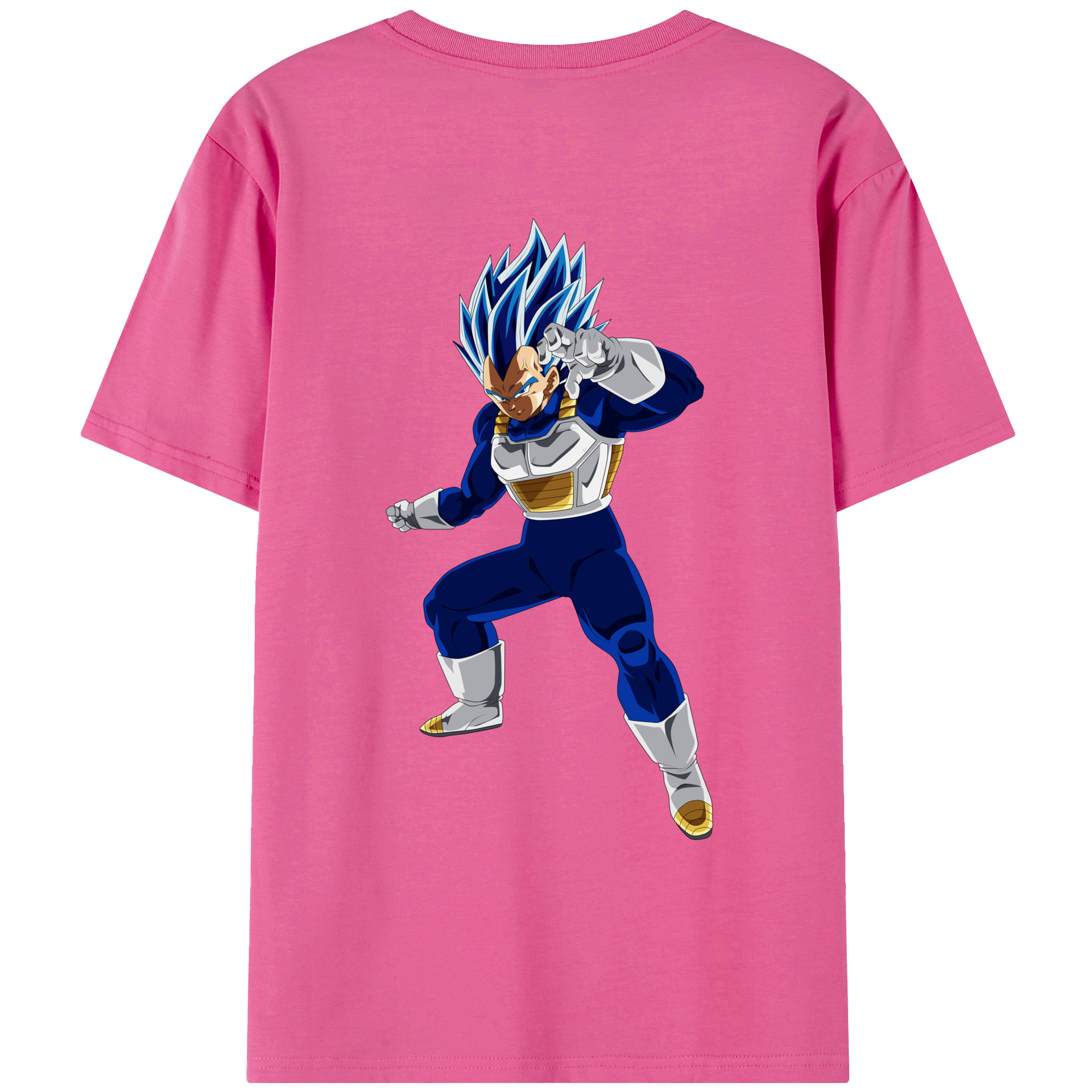 （画像用） ドラゴンボール ベジータ四世（Bejīta Yonsei）DRAGON BALL Vegeta IV レディース半袖Tシャツ(バックプリント)
