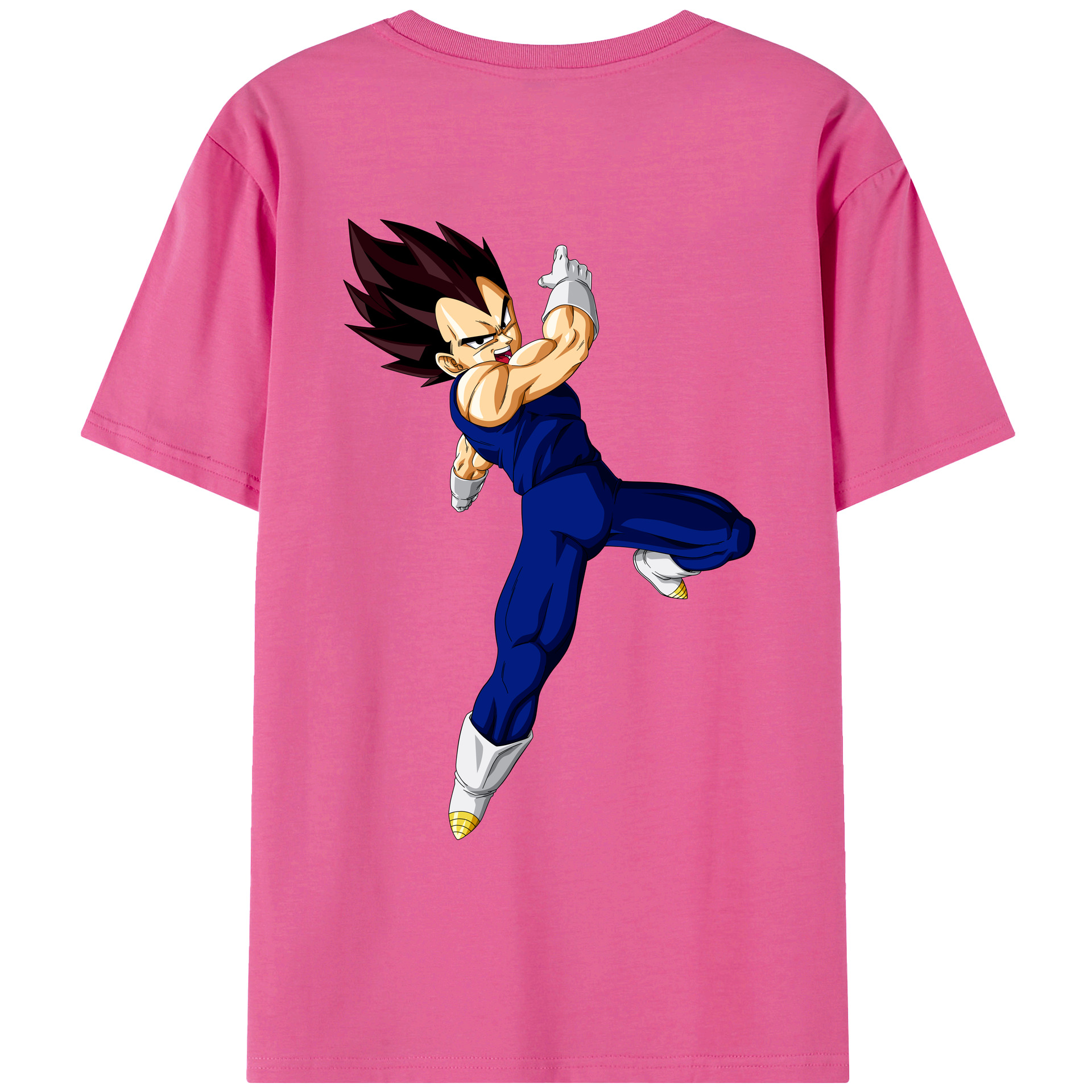 （画像用） ドラゴンボール ベジータ四世（Bejīta Yonsei）DRAGON BALL Vegeta IV レディース半袖Tシャツ(バックプリント)