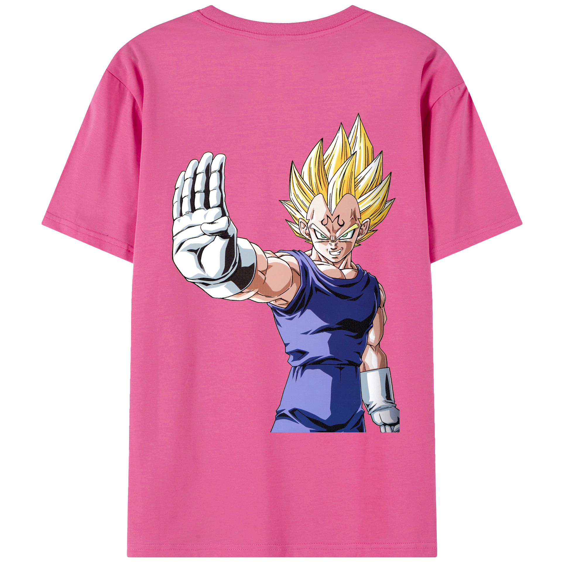 （画像用） ドラゴンボール ベジータ四世（Bejīta Yonsei）DRAGON BALL Vegeta IV レディース半袖Tシャツ(バックプリント)