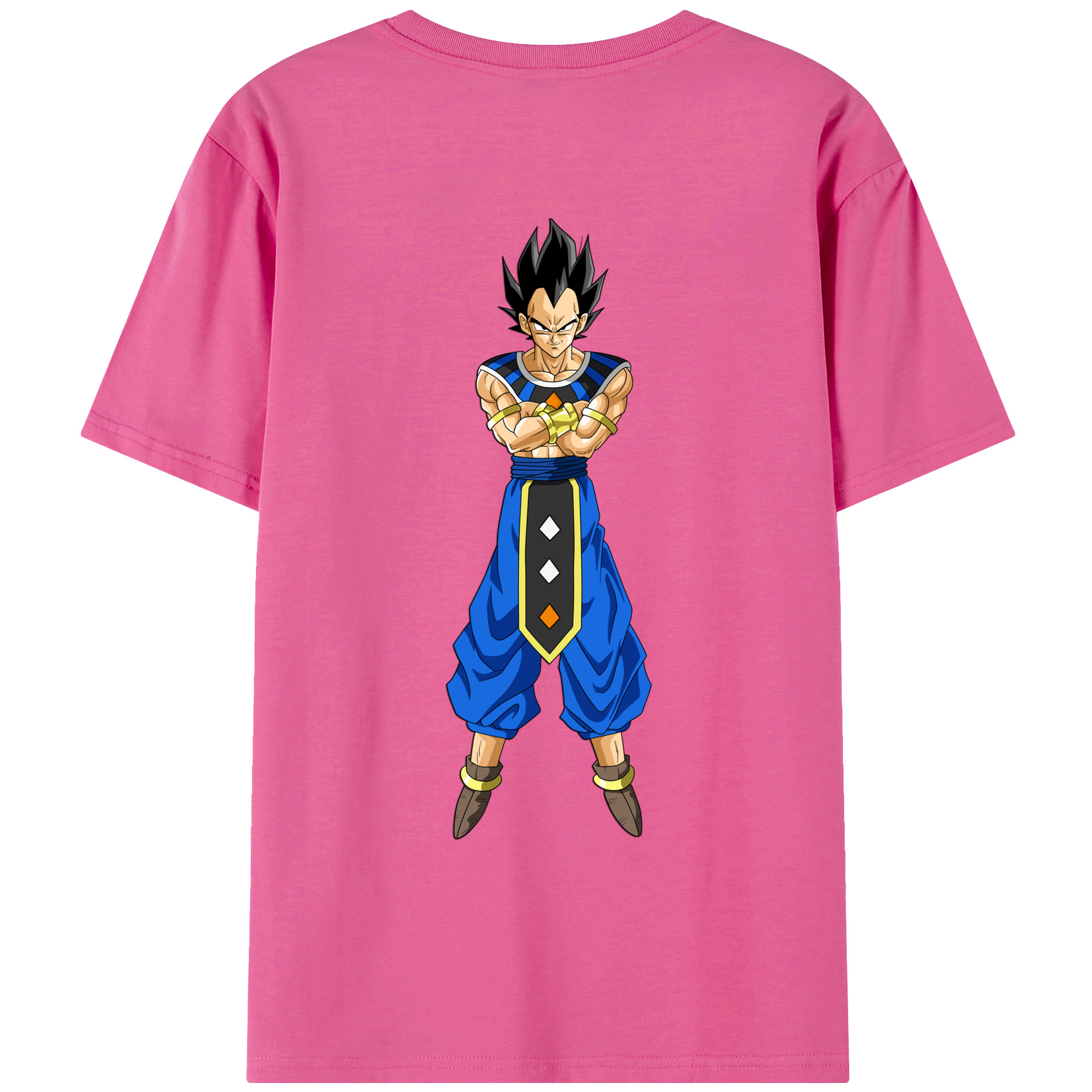 （画像用） ドラゴンボール ベジータ四世（Bejīta Yonsei）DRAGON BALL Vegeta IV レディース半袖Tシャツ(バックプリント)