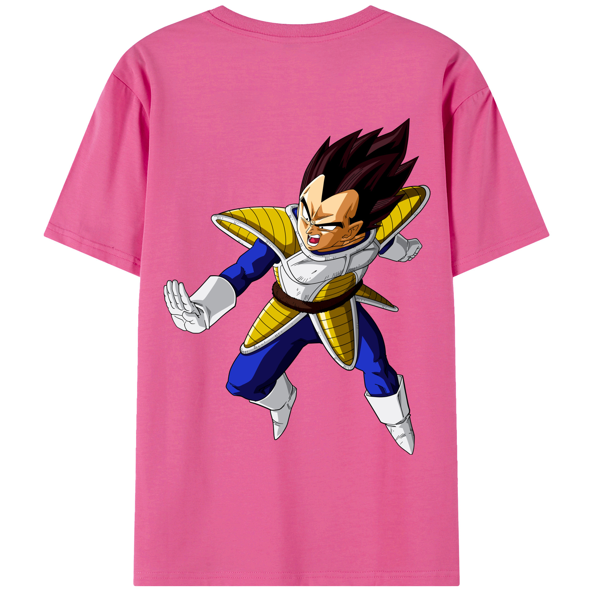 （画像用） ドラゴンボール ベジータ四世（Bejīta Yonsei）DRAGON BALL Vegeta IV レディース半袖Tシャツ(バックプリント)