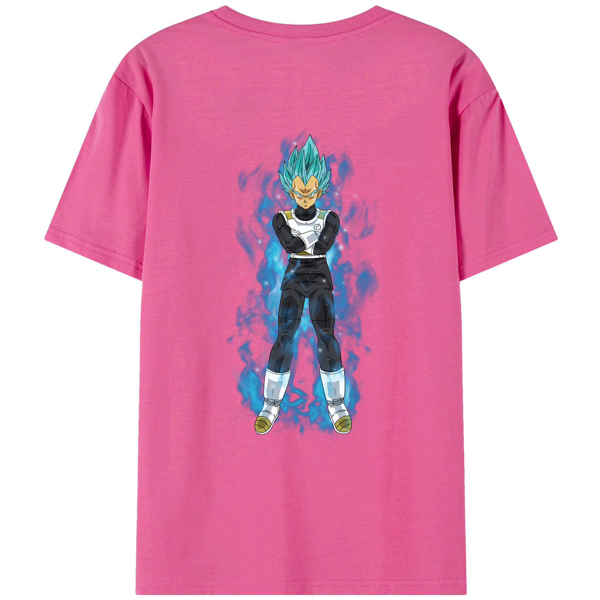 （画像用） ドラゴンボール ベジータ四世（Bejīta Yonsei）DRAGON BALL Vegeta IV レディース半袖Tシャツ(バックプリント)