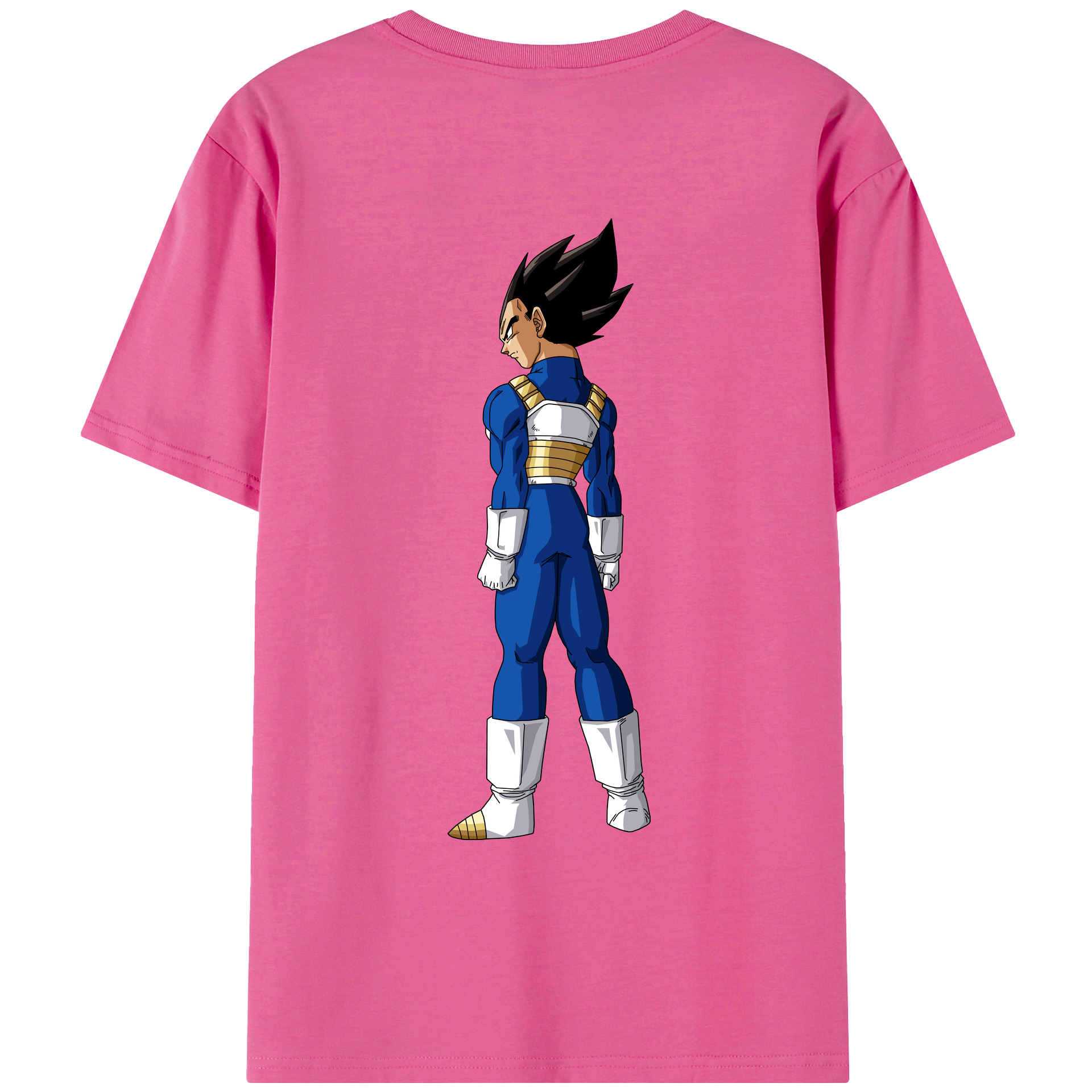 （画像用） ドラゴンボール ベジータ四世（Bejīta Yonsei）DRAGON BALL Vegeta IV レディース半袖Tシャツ(バックプリント)