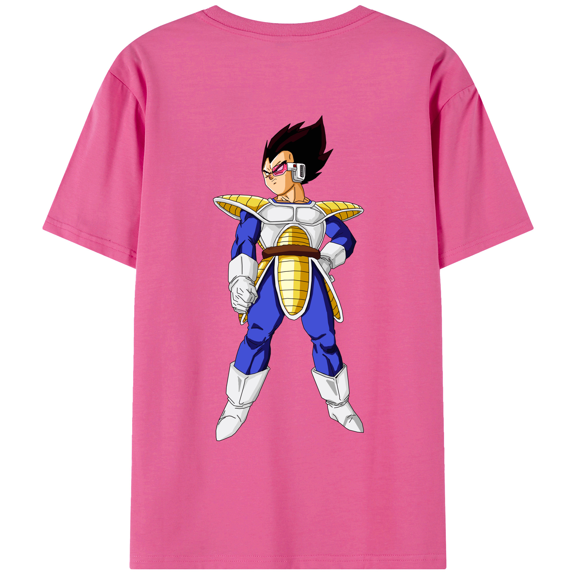 （画像用） ドラゴンボール ベジータ四世（Bejīta Yonsei）DRAGON BALL Vegeta IV レディース半袖Tシャツ(バックプリント)