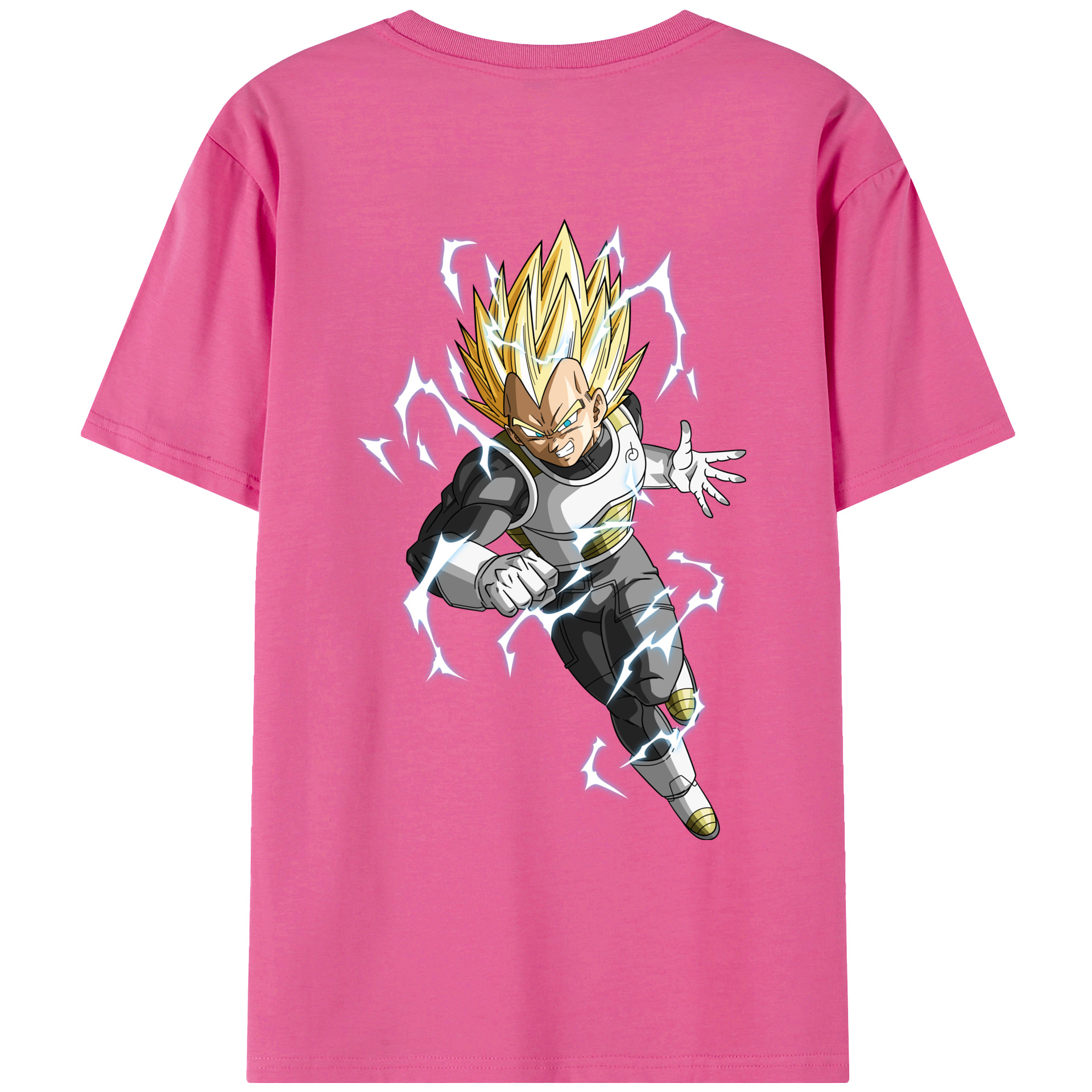 （画像用） ドラゴンボール ベジータ四世（Bejīta Yonsei）DRAGON BALL Vegeta IV レディース半袖Tシャツ(バックプリント)