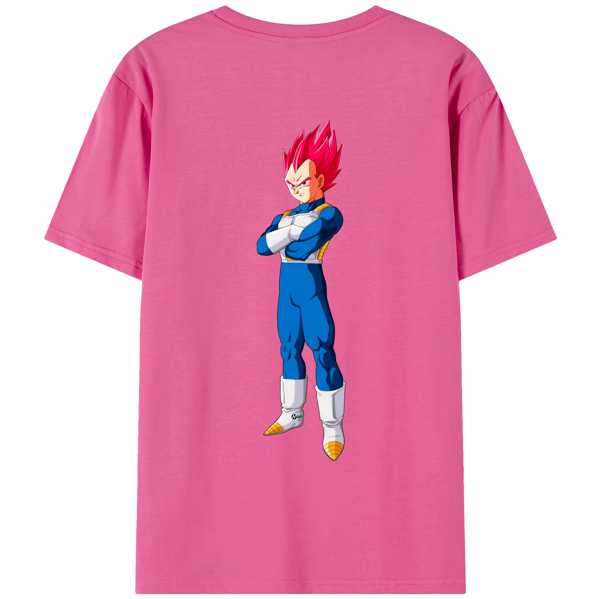 （画像用） ドラゴンボール ベジータ四世（Bejīta Yonsei）DRAGON BALL Vegeta IV レディース半袖Tシャツ(バックプリント)