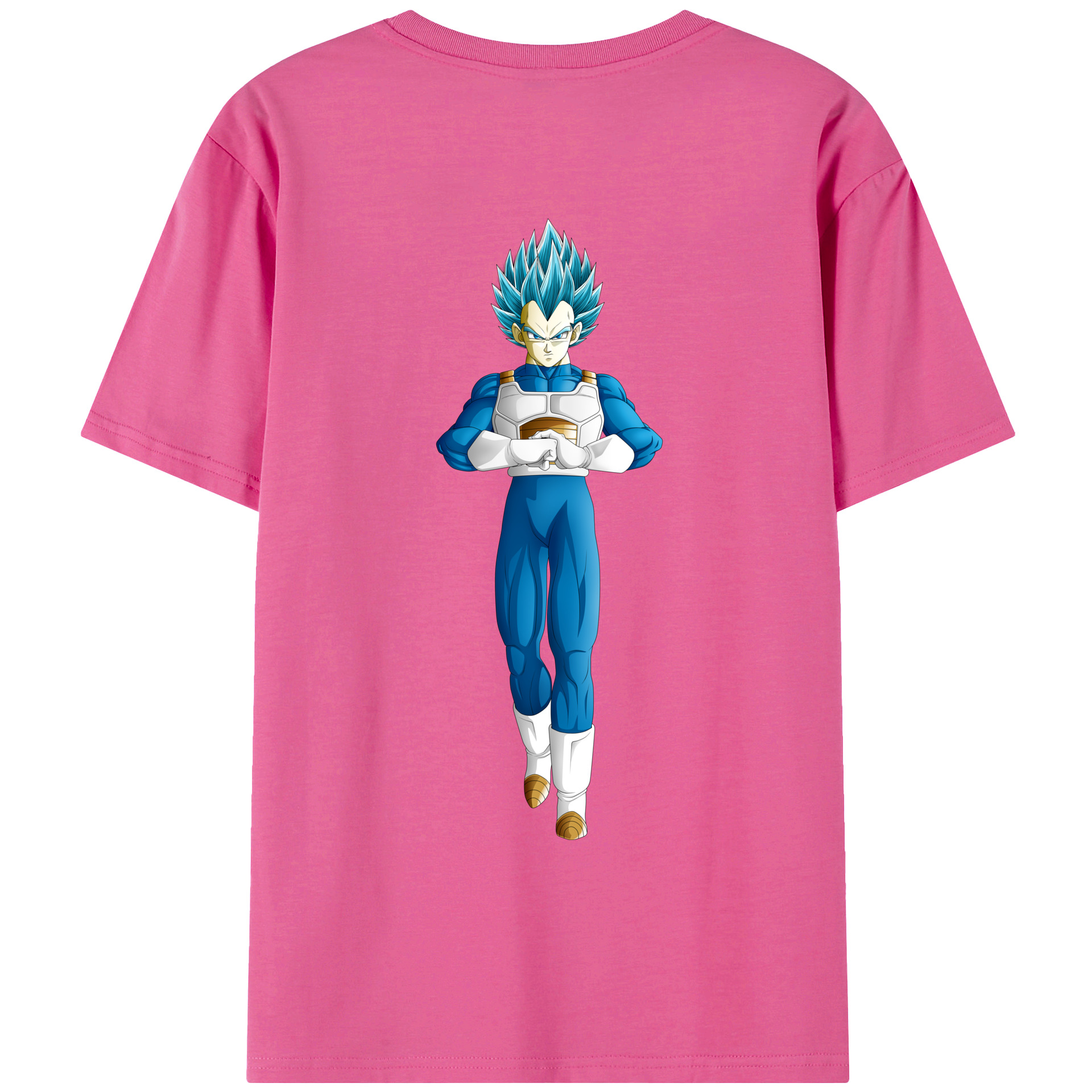 （画像用） ドラゴンボール ベジータ四世（Bejīta Yonsei）DRAGON BALL Vegeta IV レディース半袖Tシャツ(バックプリント)
