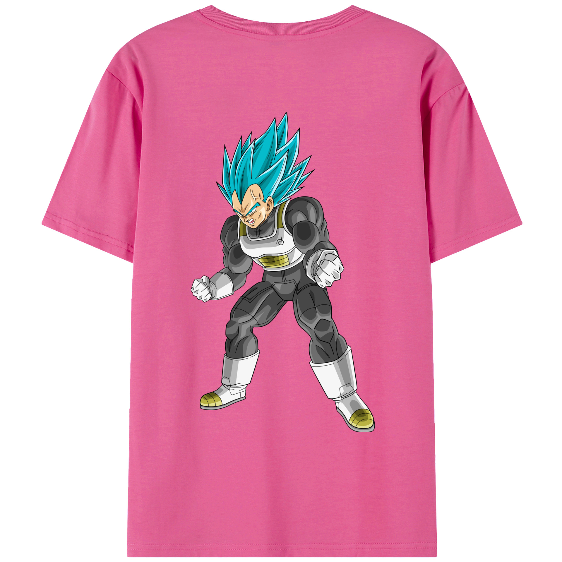 （画像用） ドラゴンボール ベジータ四世（Bejīta Yonsei）DRAGON BALL Vegeta IV レディース半袖Tシャツ(バックプリント)
