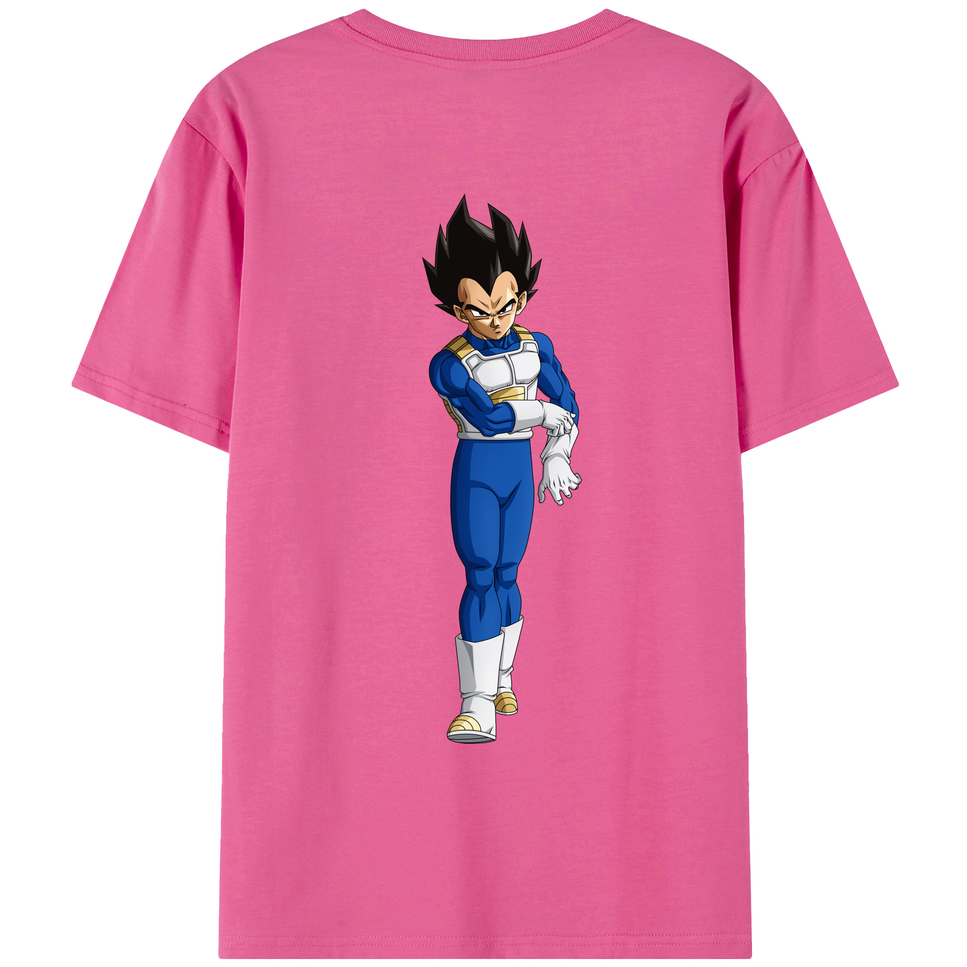 （画像用） ドラゴンボール ベジータ四世（Bejīta Yonsei）DRAGON BALL Vegeta IV レディース半袖Tシャツ(バックプリント)