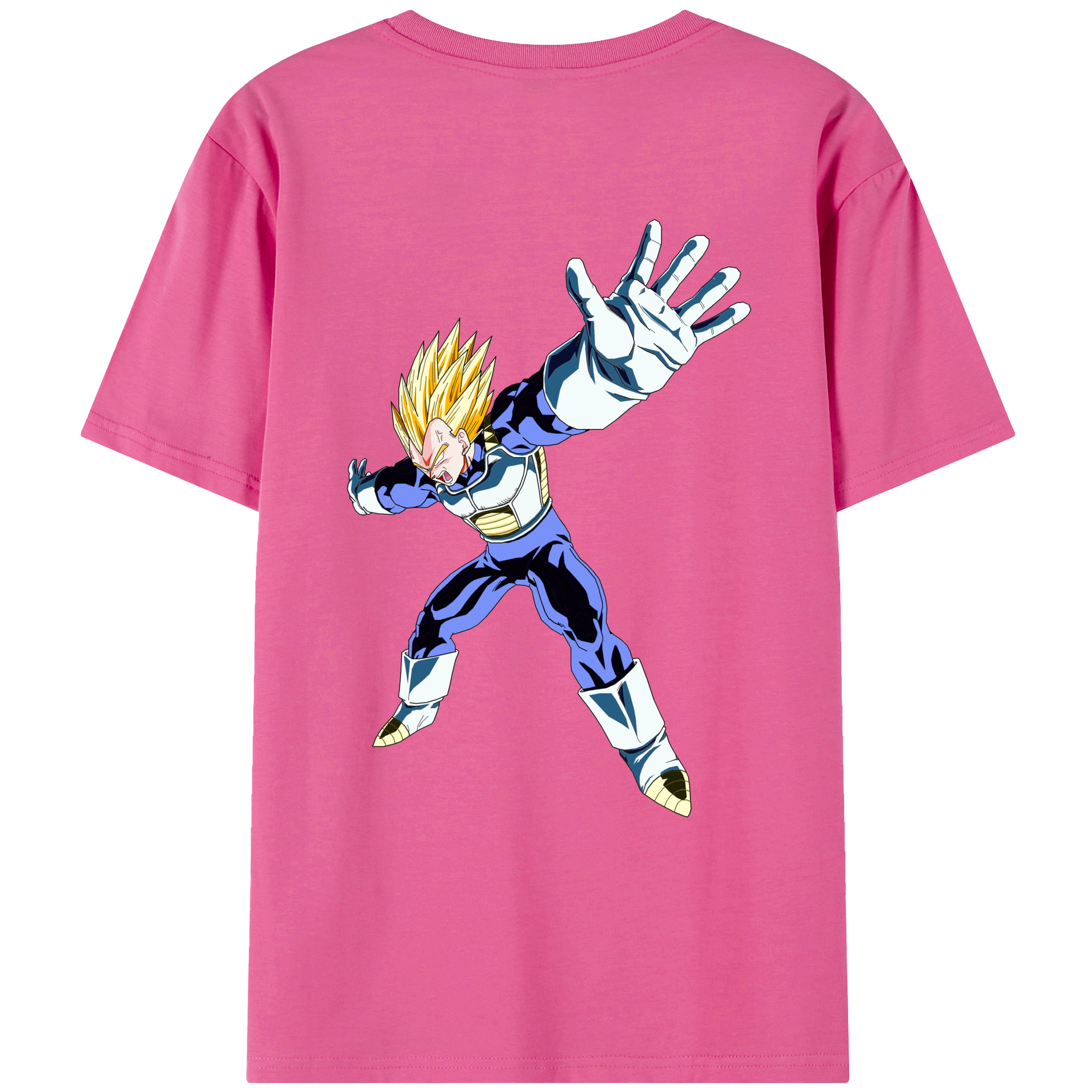 （画像用） ドラゴンボール ベジータ四世（Bejīta Yonsei）DRAGON BALL Vegeta IV レディース半袖Tシャツ(バックプリント)