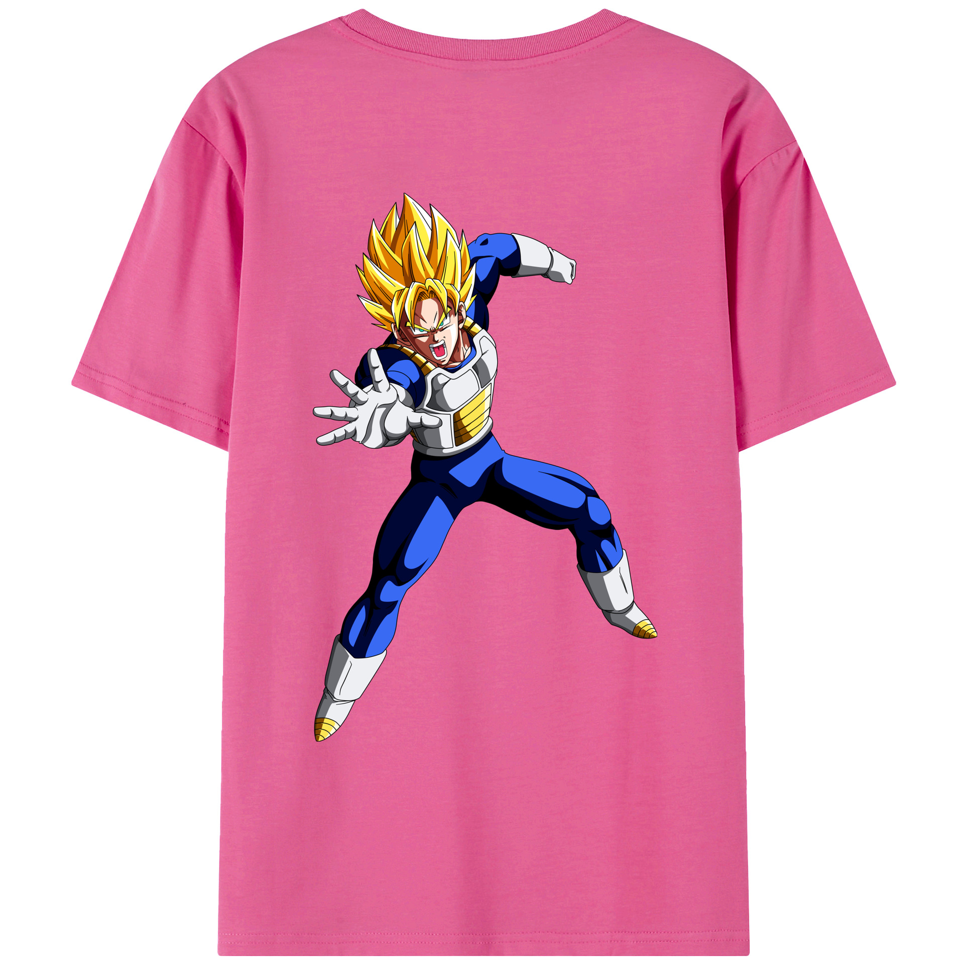 （画像用） ドラゴンボール ベジータ四世（Bejīta Yonsei）DRAGON BALL Vegeta IV レディース半袖Tシャツ(バックプリント)