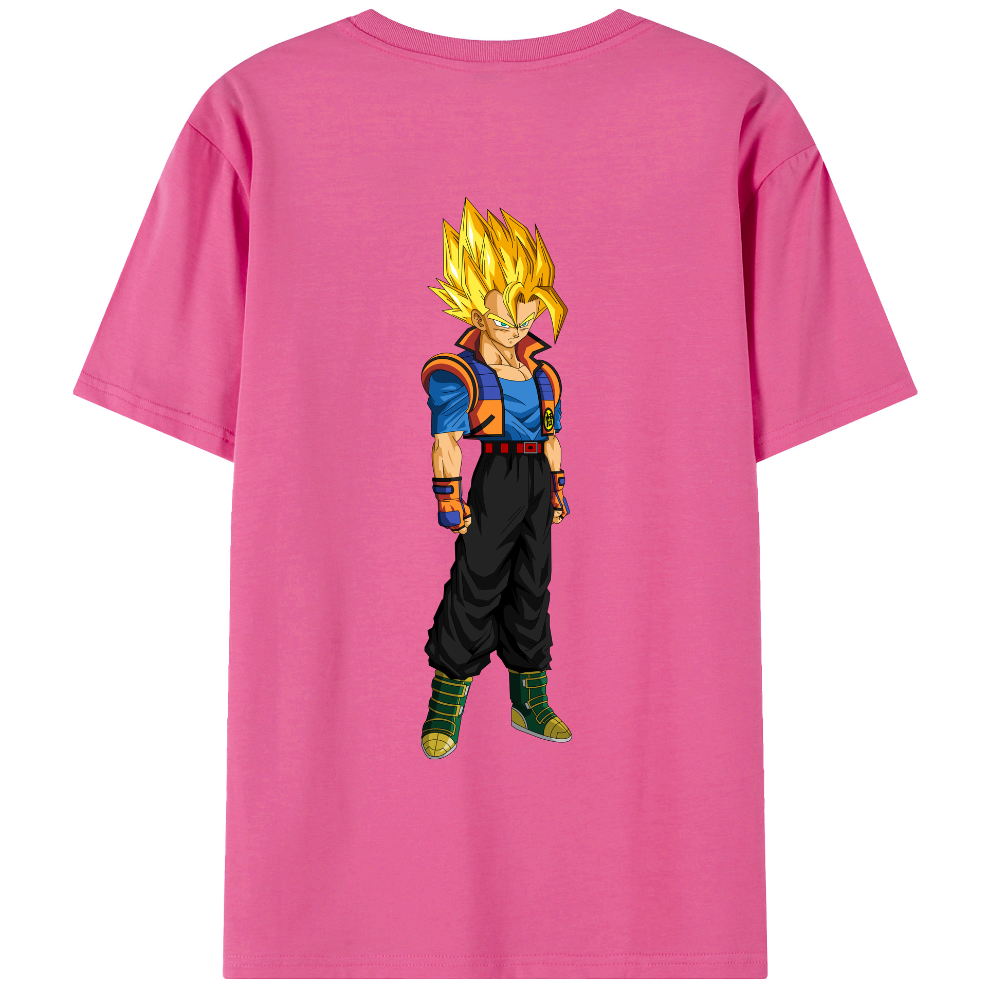 （画像用） ドラゴンボール ベジータ四世（Bejīta Yonsei）DRAGON BALL Vegeta IV レディース半袖Tシャツ(バックプリント)