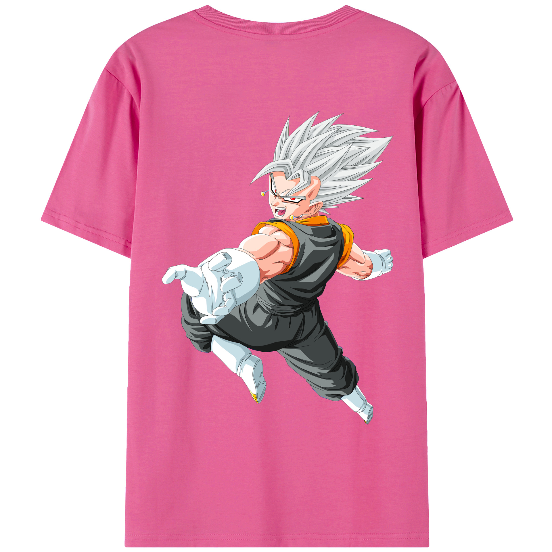 （画像用） ドラゴンボール ベジータ四世（Bejīta Yonsei）DRAGON BALL Vegeta IV レディース半袖Tシャツ(バックプリント)
