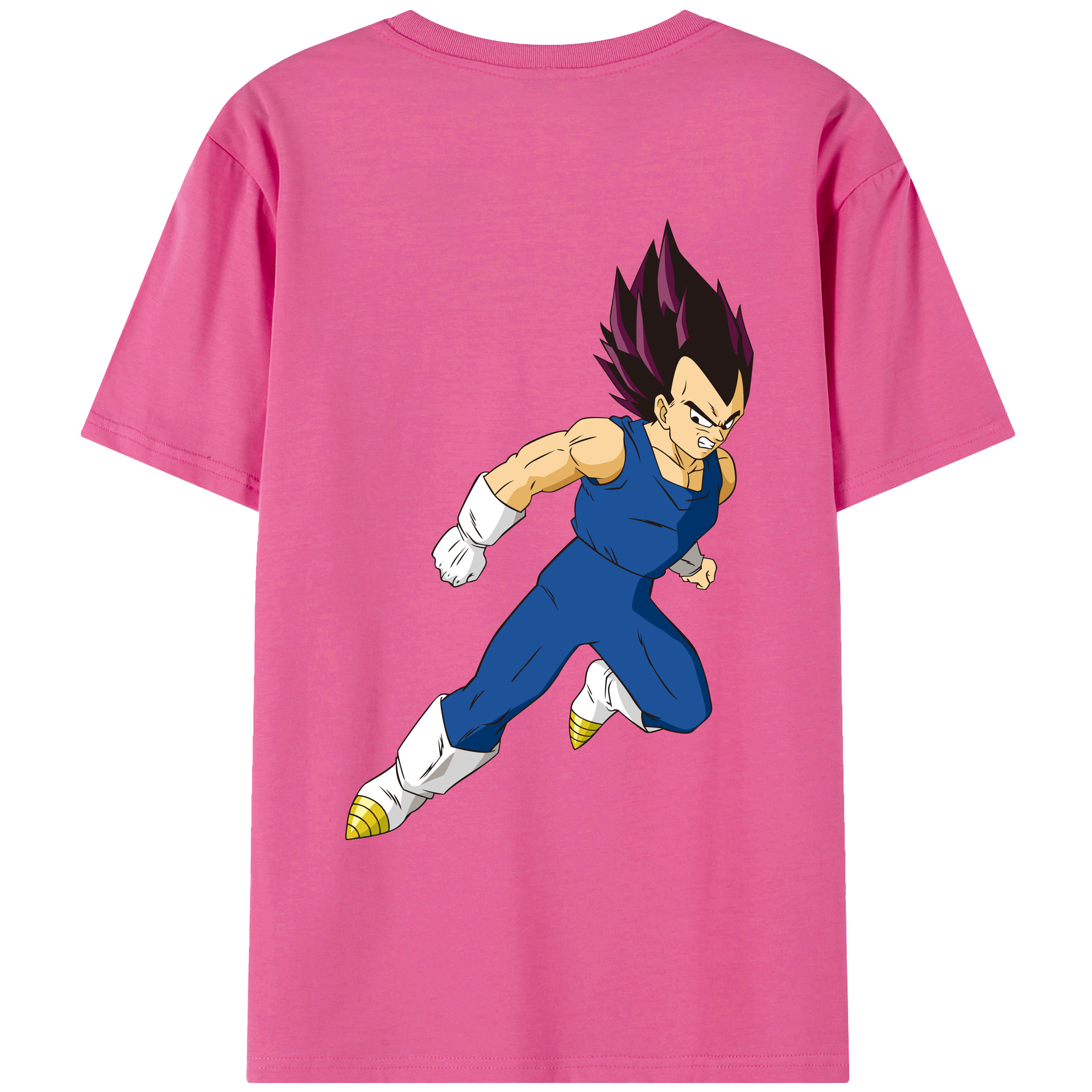 （画像用） ドラゴンボール ベジータ四世（Bejīta Yonsei）DRAGON BALL Vegeta IV レディース半袖Tシャツ(バックプリント)