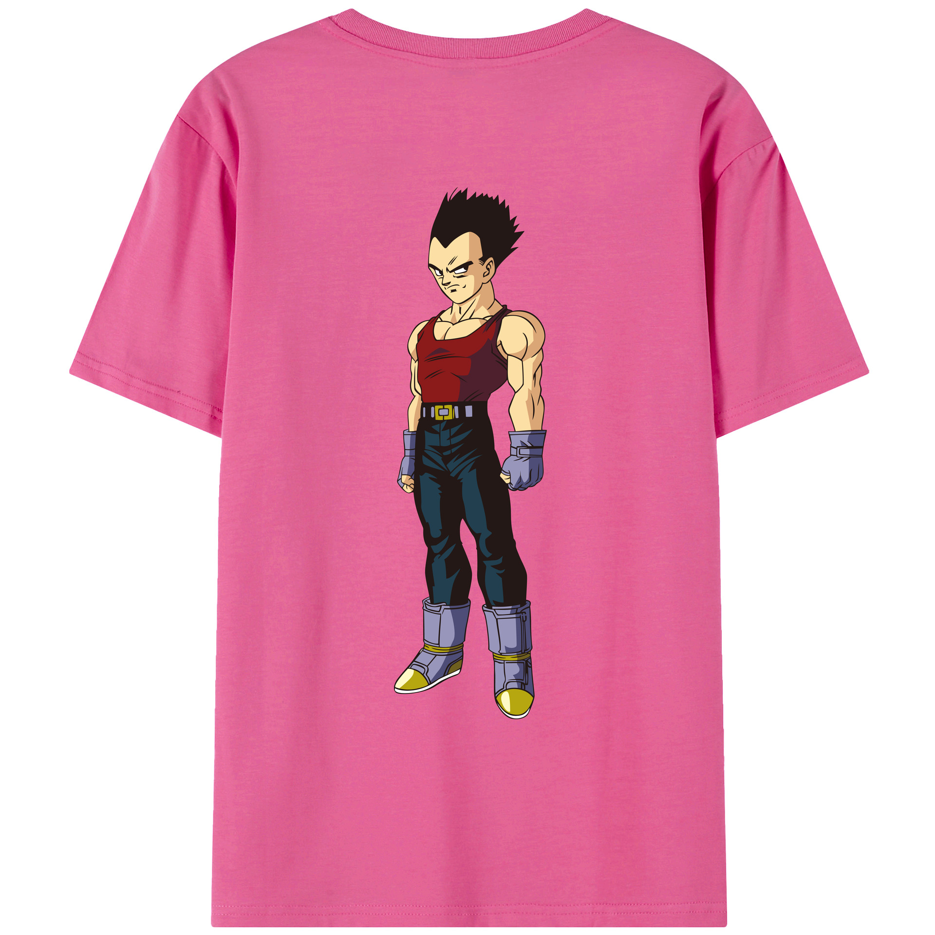 （画像用） ドラゴンボール ベジータ四世（Bejīta Yonsei）DRAGON BALL Vegeta IV レディース半袖Tシャツ(バックプリント)