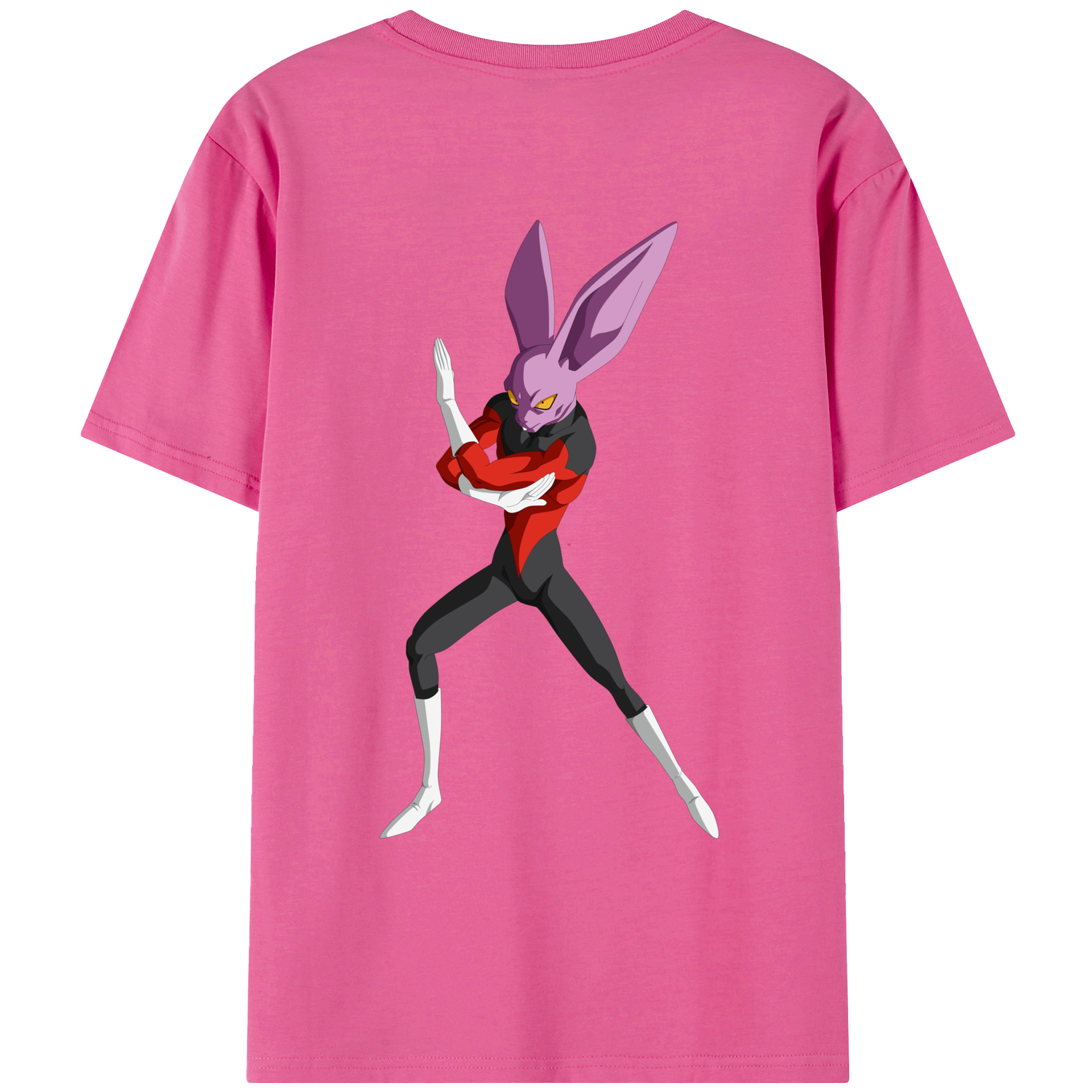 （画像用） ドラゴンボール ビルス 破壊神ビルス DRAGON BALL Beerus Birusu レディース半袖Tシャツ(バックプリント)