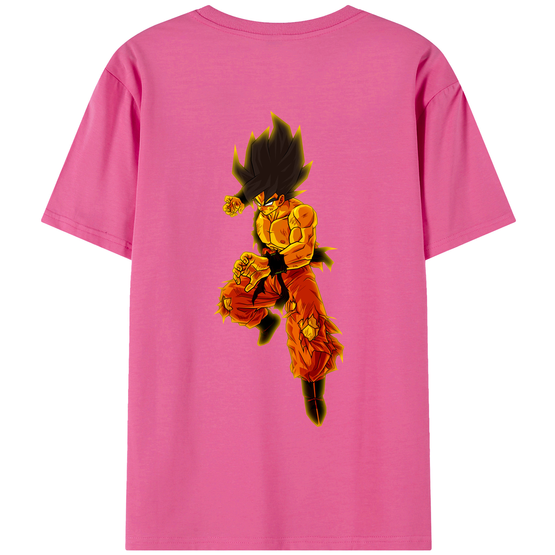（画像用） ドラゴンボール 孫 悟飯（そんごはん）DRAGON BALL Son Gohan レディース半袖Tシャツ(バックプリント)