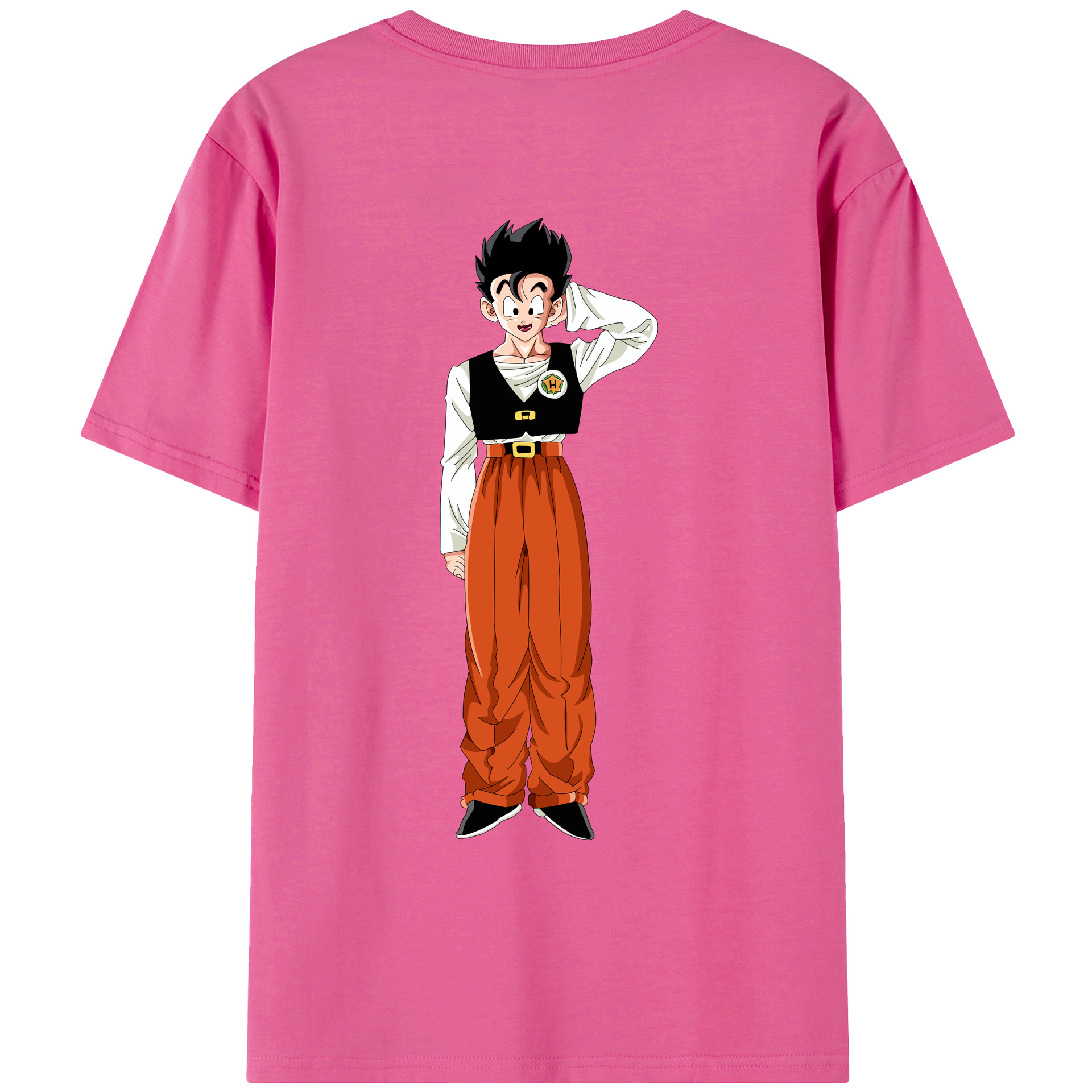（画像用） ドラゴンボール 孫 悟飯（そんごはん）DRAGON BALL Son Gohan レディース半袖Tシャツ(バックプリント)