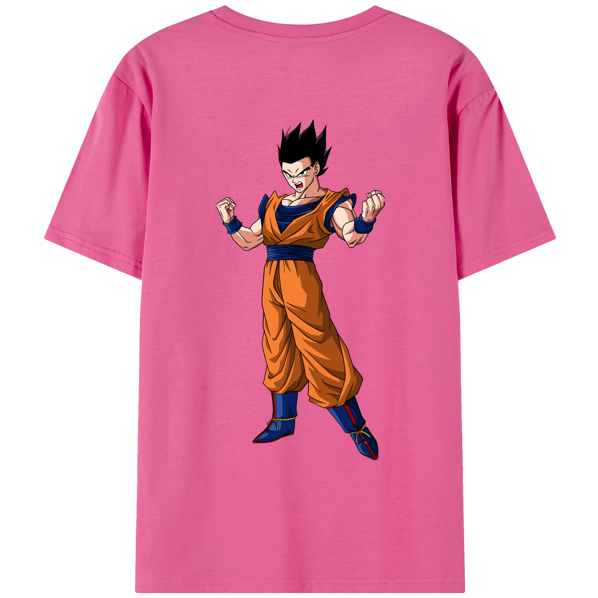 （画像用） ドラゴンボール 孫 悟飯（そんごはん）DRAGON BALL Son Gohan レディース半袖Tシャツ(バックプリント)