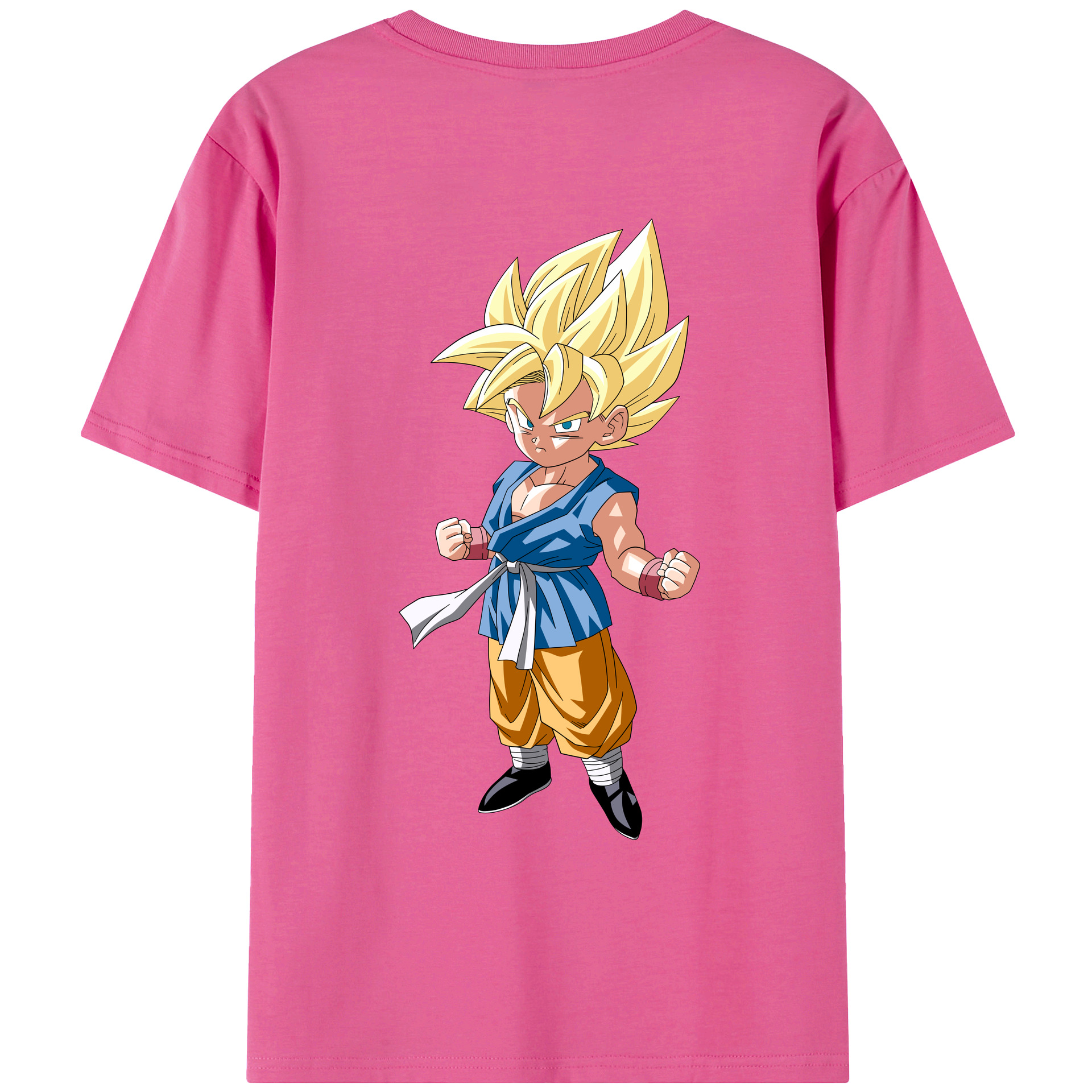 （画像用） ドラゴンボール 孫 悟飯（そんごはん）DRAGON BALL Son Gohan レディース半袖Tシャツ(バックプリント)