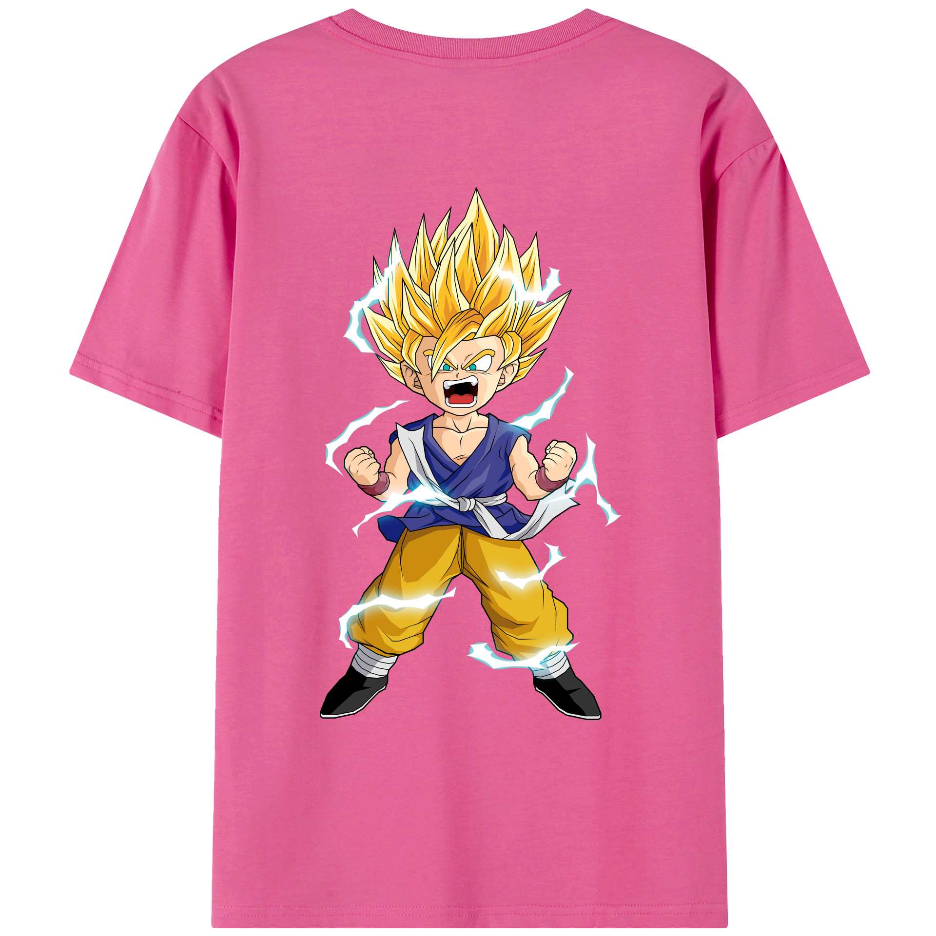 （画像用） ドラゴンボール 孫 悟飯（そんごはん）DRAGON BALL Son Gohan レディース半袖Tシャツ(バックプリント)