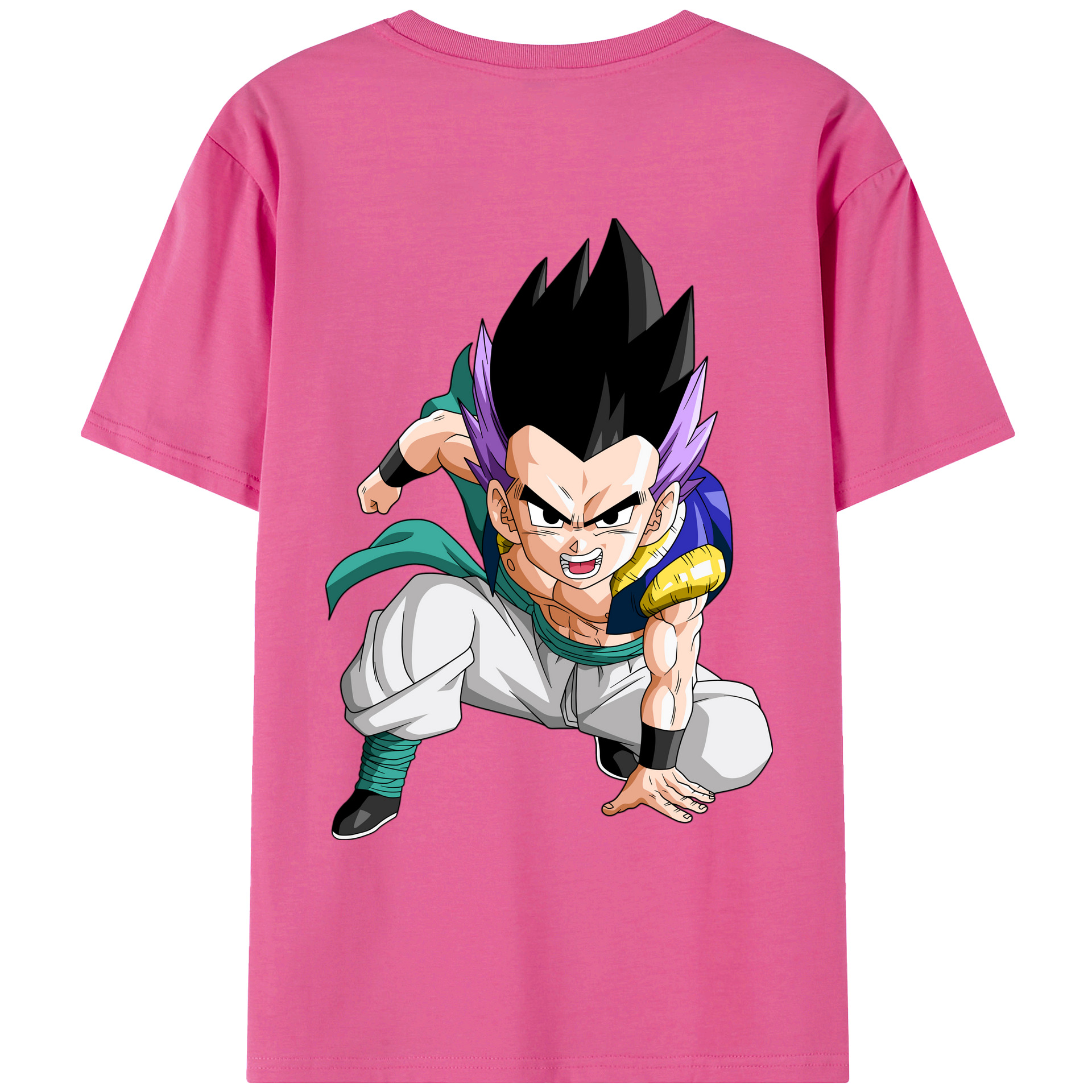（画像用） ドラゴンボール 孫 悟飯（そんごはん）DRAGON BALL Son Gohan レディース半袖Tシャツ(バックプリント)