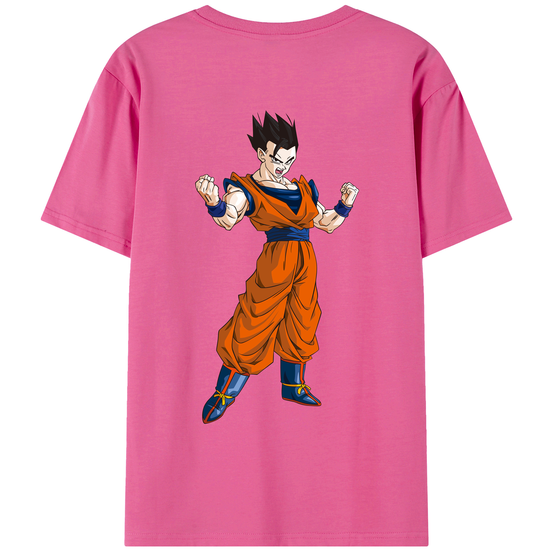 （画像用） ドラゴンボール 孫 悟飯（そんごはん）DRAGON BALL Son Gohan レディース半袖Tシャツ(バックプリント)