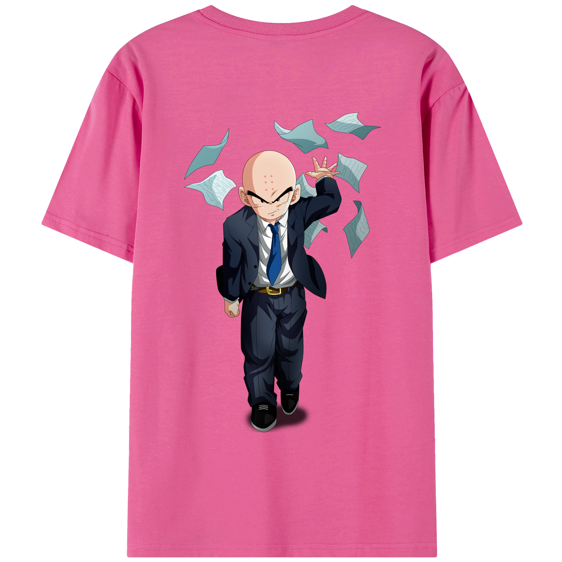（画像用） ドラゴンボール クリリン DRAGON BALL krillin レディース半袖Tシャツ(バックプリント)