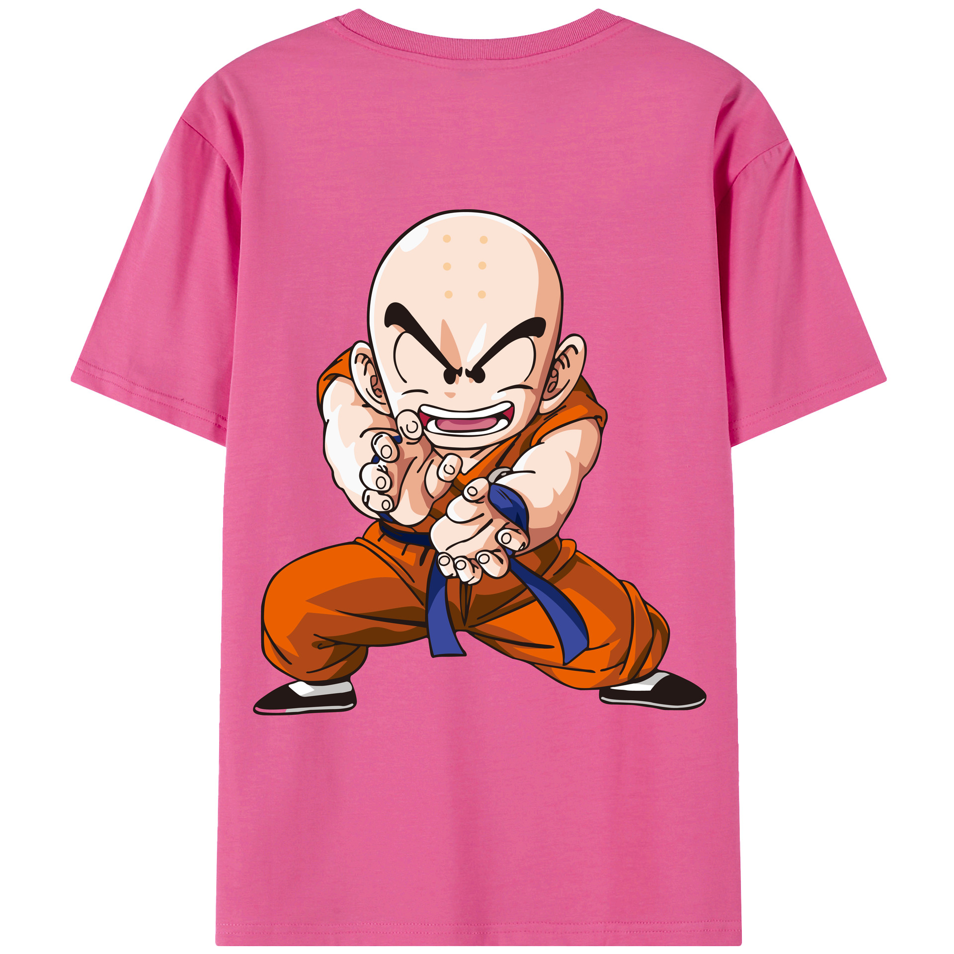 （画像用） ドラゴンボール クリリン DRAGON BALL krillin レディース半袖Tシャツ(バックプリント)