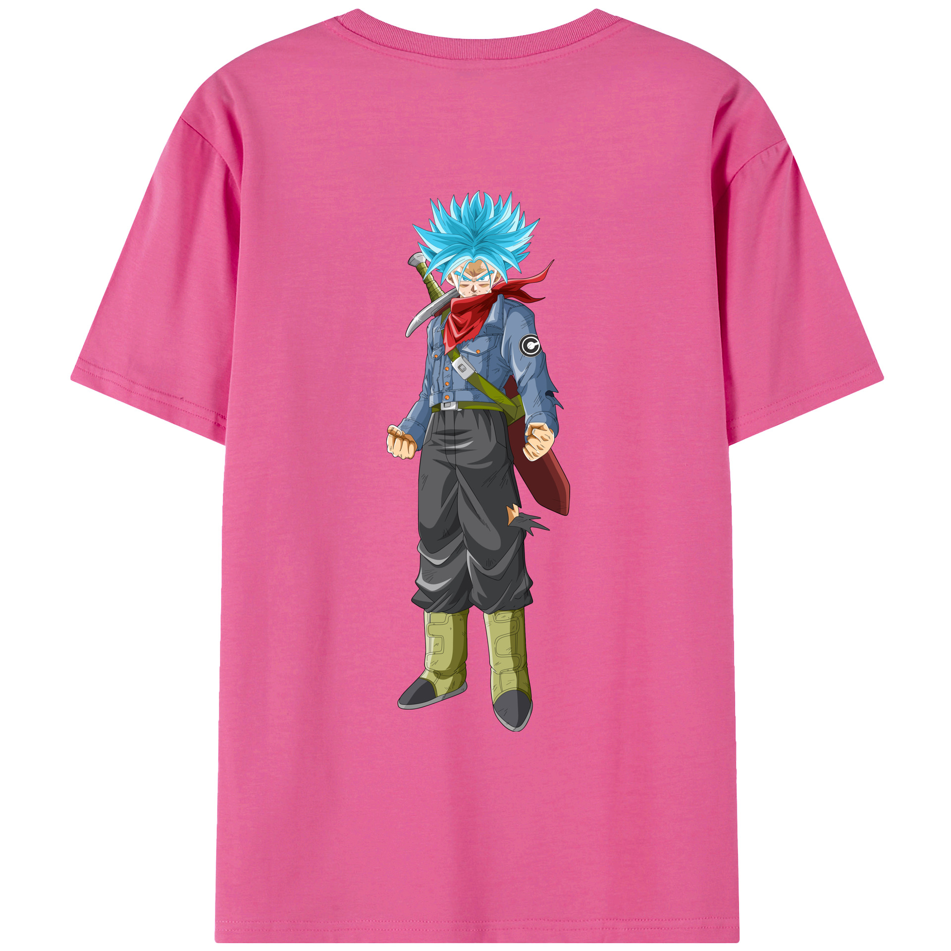 （画像用） ドラゴンボール トランクス（Torankusu）DRAGON BALL Trunks レディース半袖Tシャツ(バックプリント)