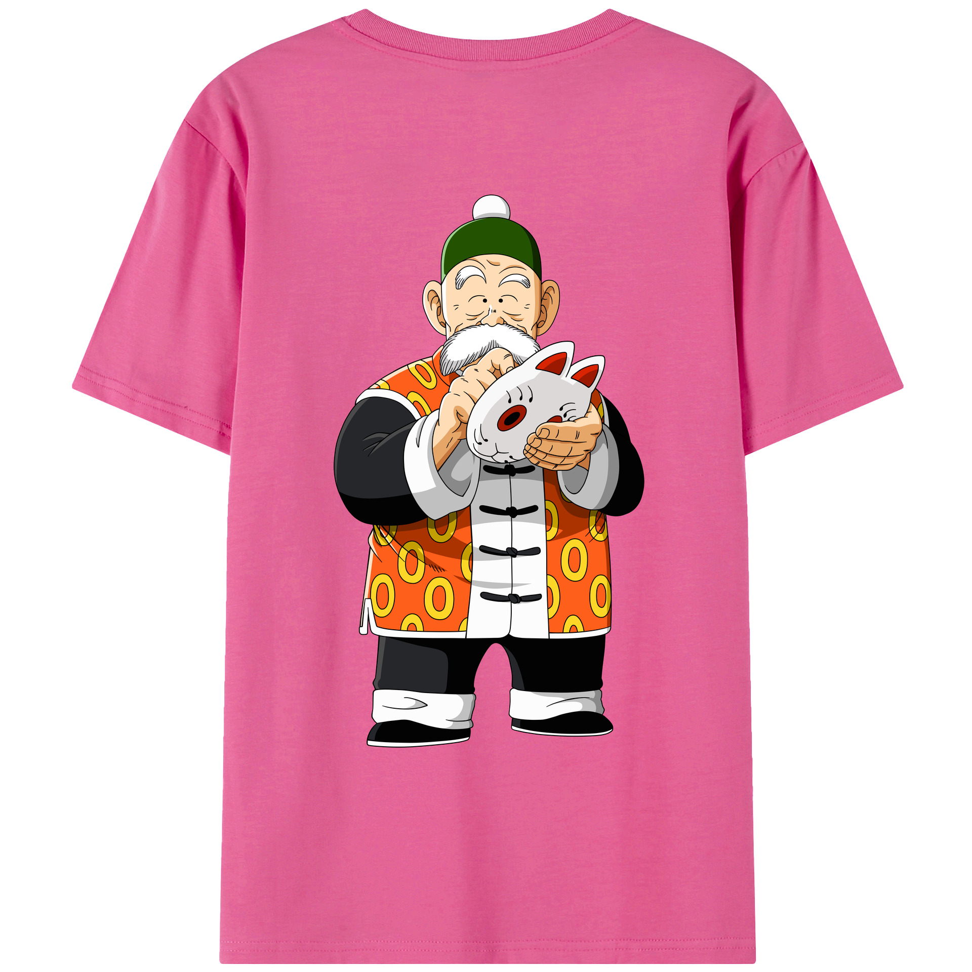 （画像用） ドラゴンボール 亀仙人（かめせんにん） DRAGON BALL Master Roshi Kame Sennin レディース半袖Tシャツ(バックプリント)