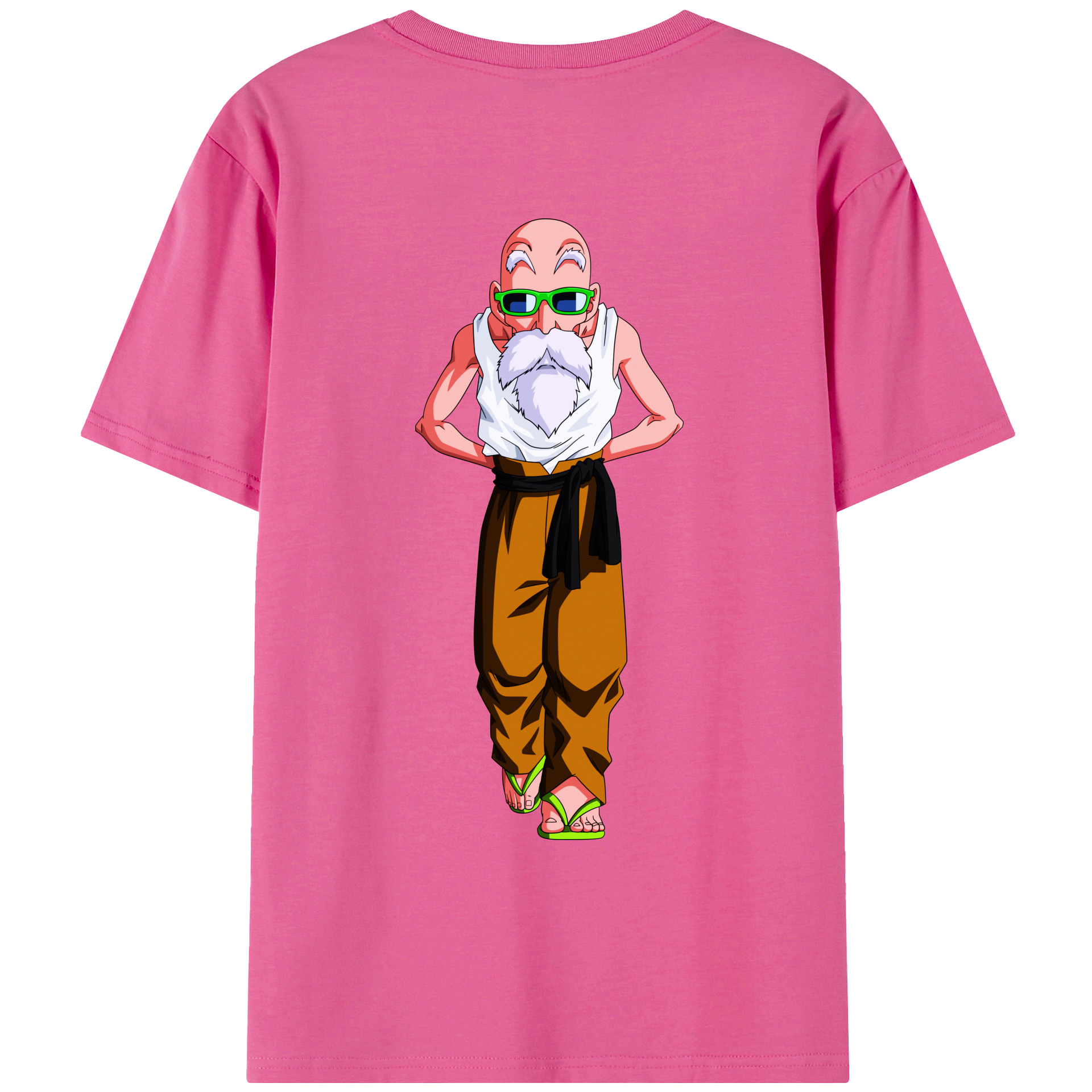（画像用） ドラゴンボール 亀仙人（かめせんにん） DRAGON BALL Master Roshi Kame Sennin レディース半袖Tシャツ(バックプリント)