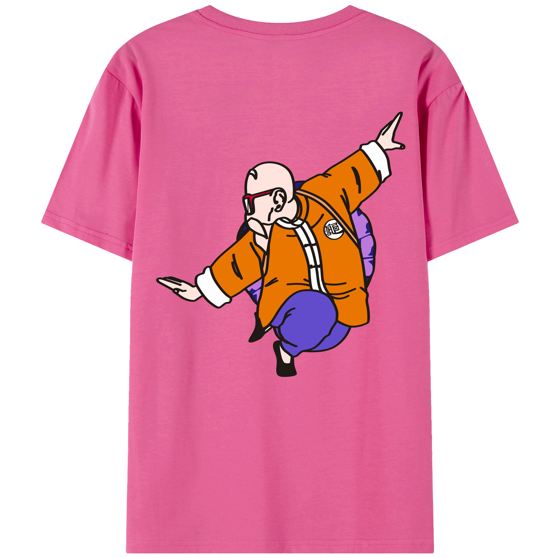 （画像用） ドラゴンボール 亀仙人（かめせんにん） DRAGON BALL Master Roshi Kame Sennin レディース半袖Tシャツ(バックプリント)