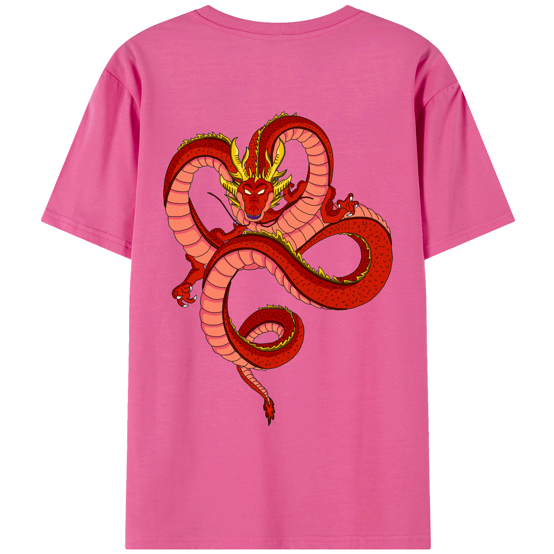（画像用） ドラゴンボール 神龍 シェンロン DRAGON BALL Shenron レディース半袖Tシャツ(バックプリント)