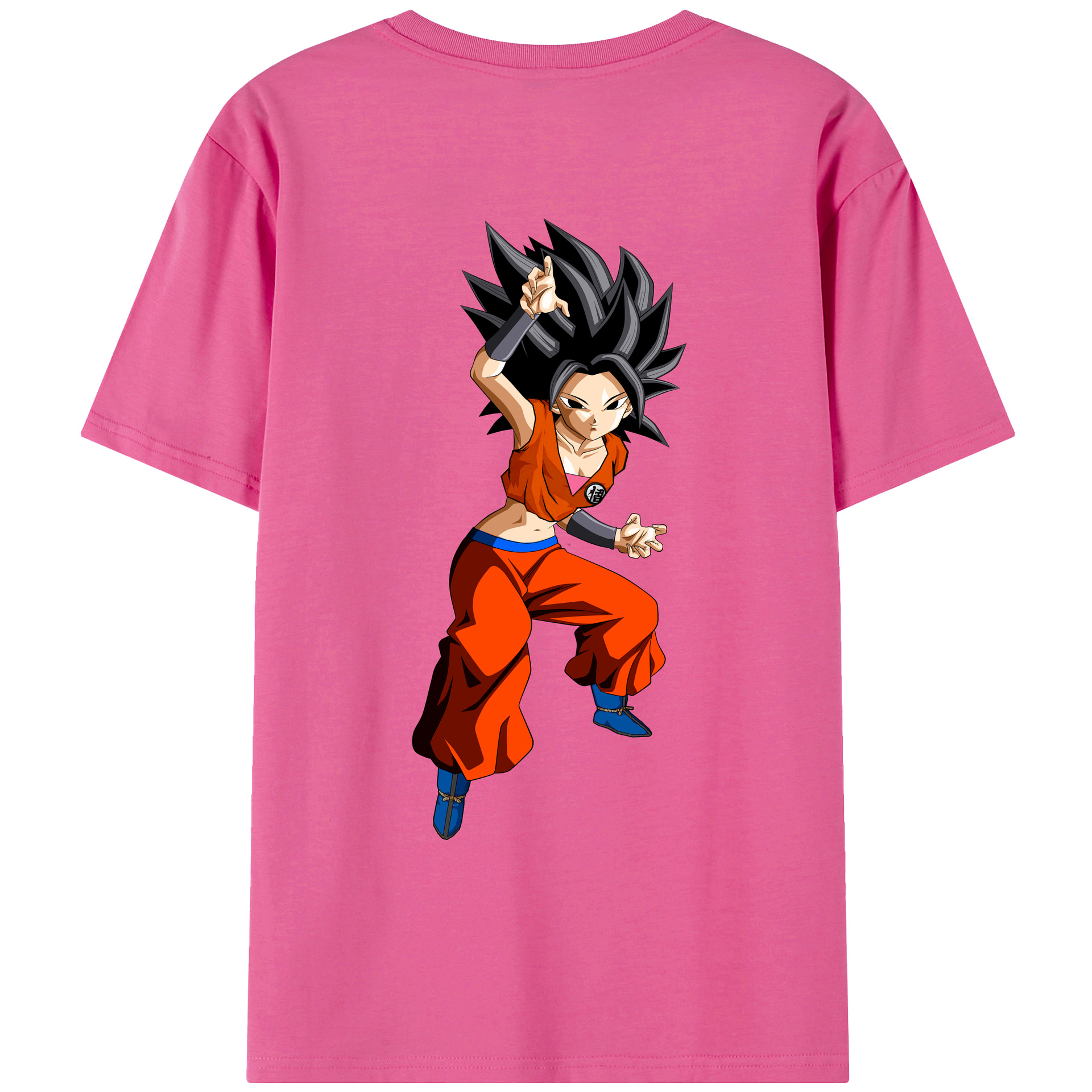 （画像用） ドラゴンボール カリフラ DRAGON BALL Caulifla レディース半袖Tシャツ(バックプリント)
