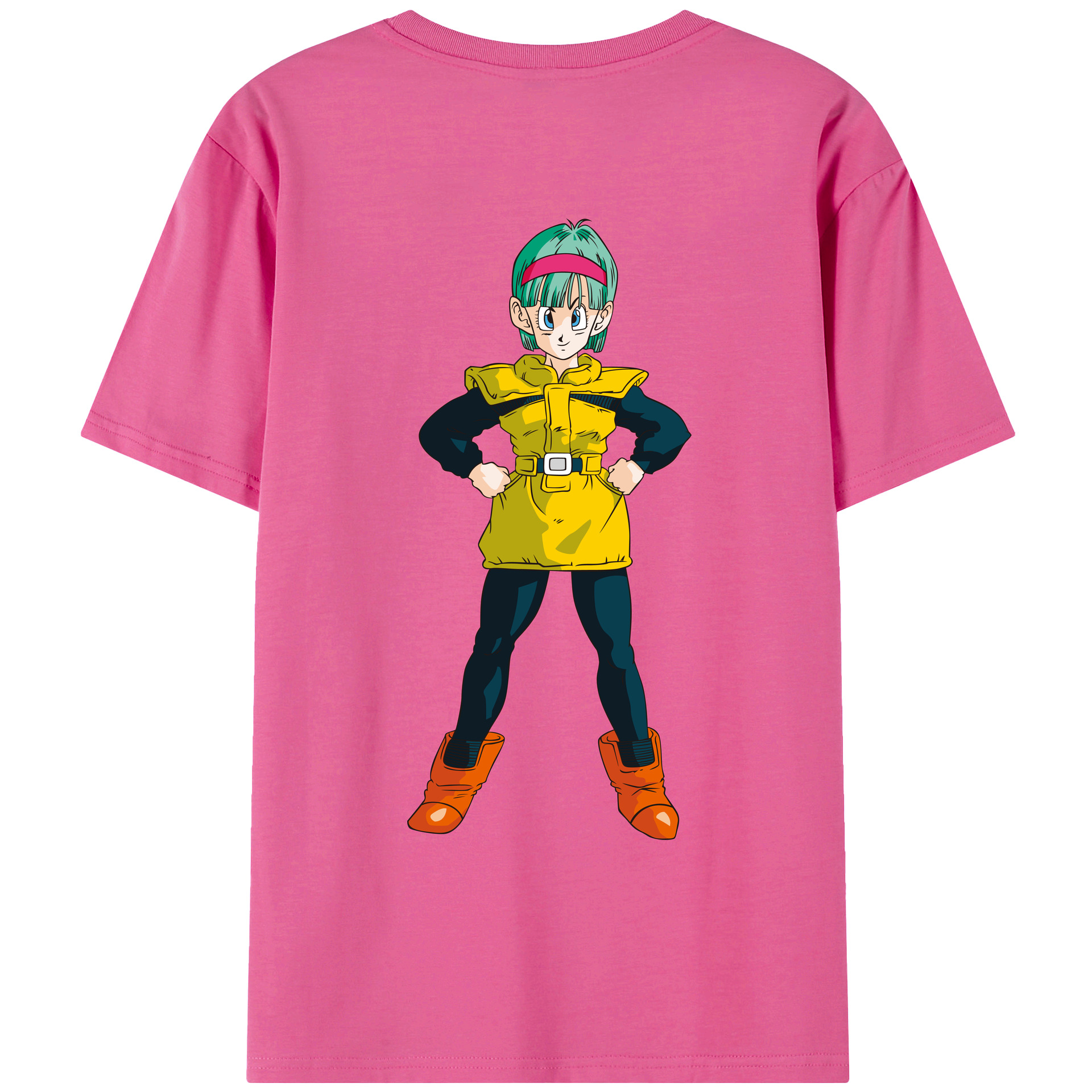 （画像用） ドラゴンボール ブルマ DRAGON BALL Bulma レディース半袖Tシャツ(バックプリント)