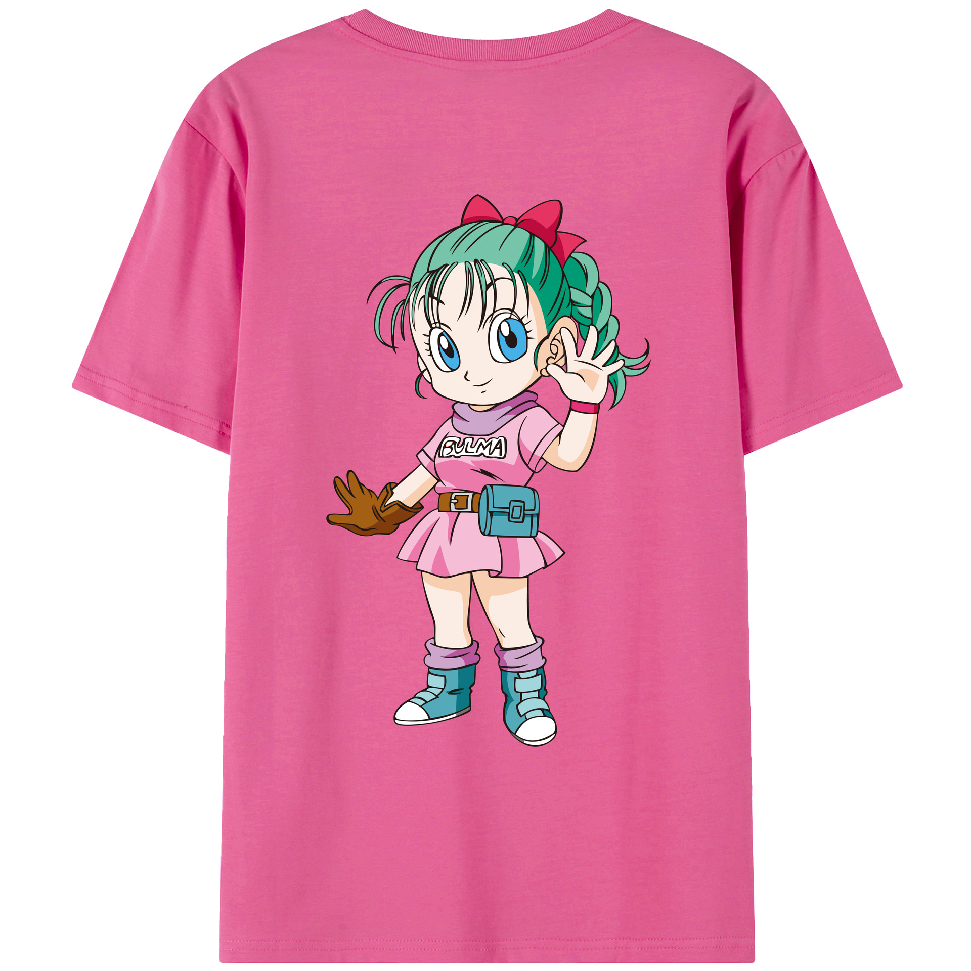 （画像用） ドラゴンボール ブルマ DRAGON BALL Bulma レディース半袖Tシャツ(バックプリント)