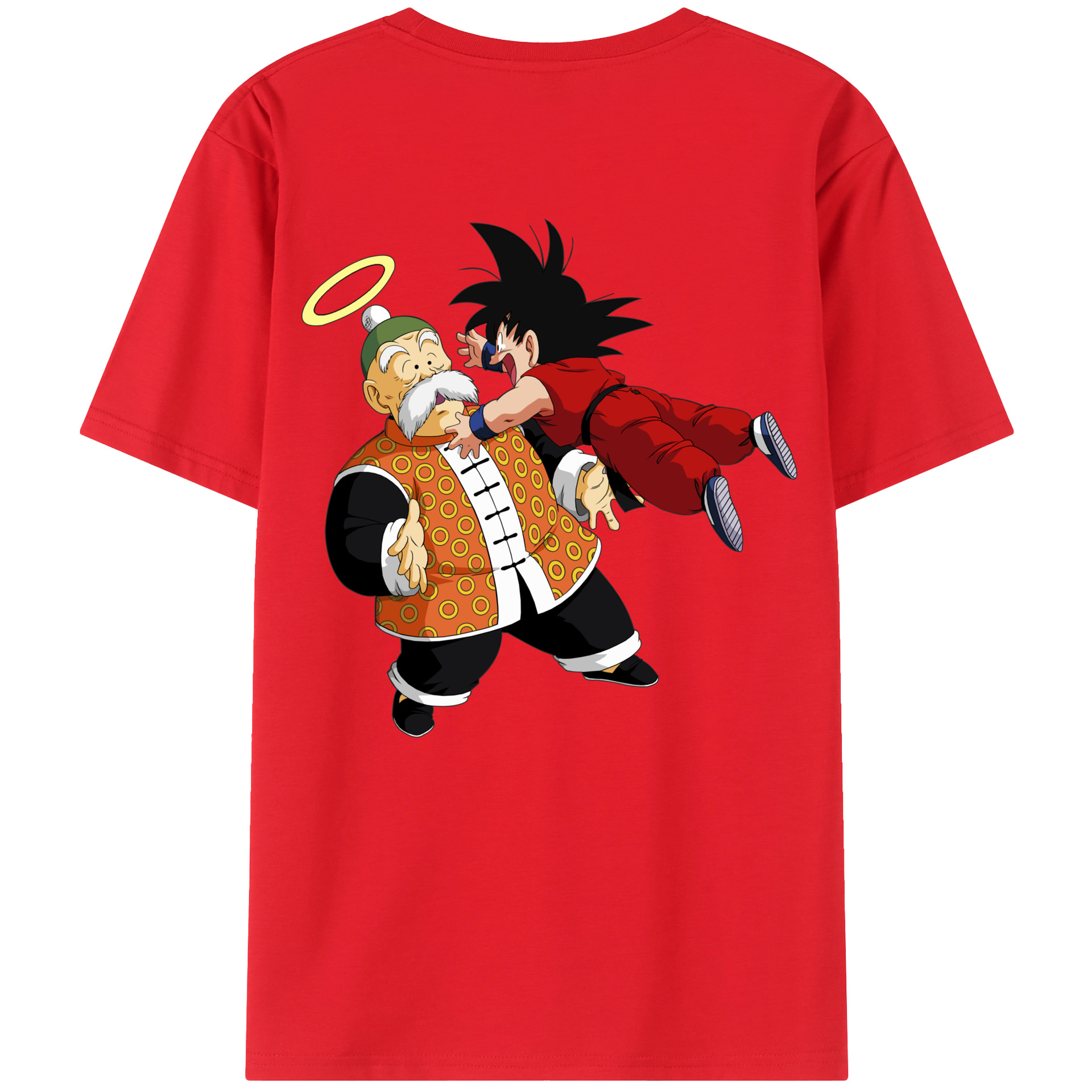 （画像用） ドラゴンボール 孫悟空（そん ごくう）Son Goku カカロット DRAGON BALL Kakarotto レディース半袖Tシャツ(バックプリント)