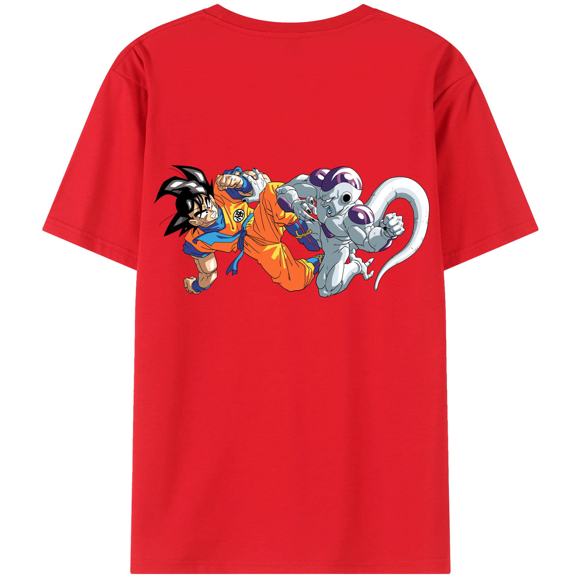 （画像用） ドラゴンボール 孫悟空（そん ごくう）Son Goku カカロット DRAGON BALL Kakarotto レディース半袖Tシャツ(バックプリント)