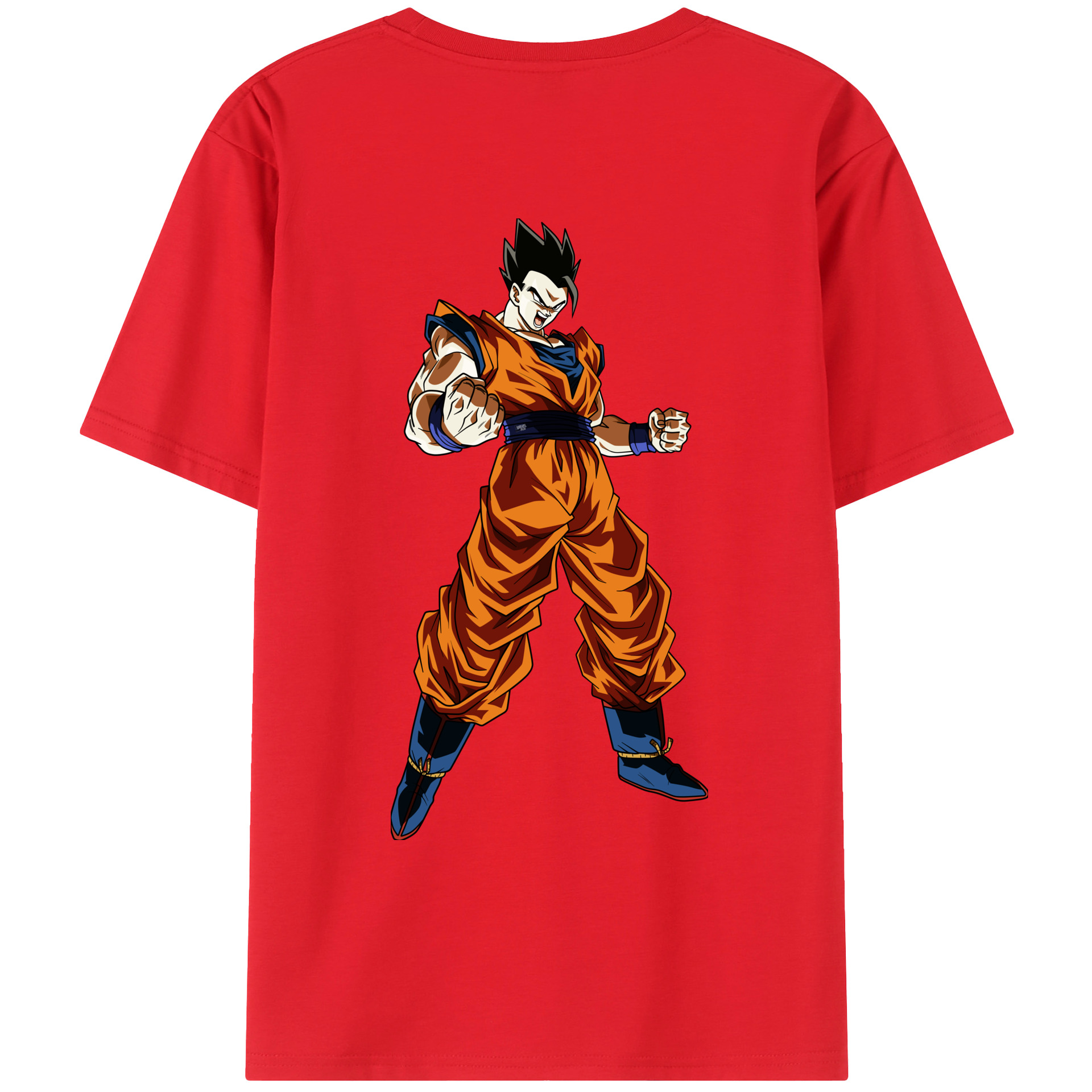 （画像用） ドラゴンボール 孫 悟飯（そんごはん）DRAGON BALL Son Gohan レディース半袖Tシャツ(バックプリント)