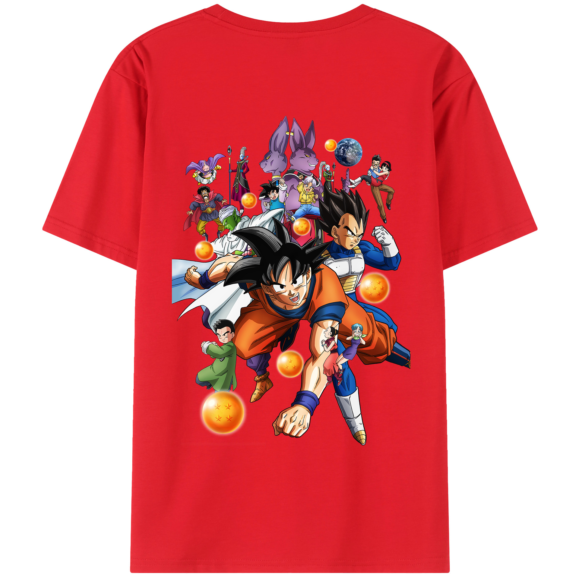 （画像用） ドラゴンボール DRAGON BALL レディース半袖Tシャツ(バックプリント)