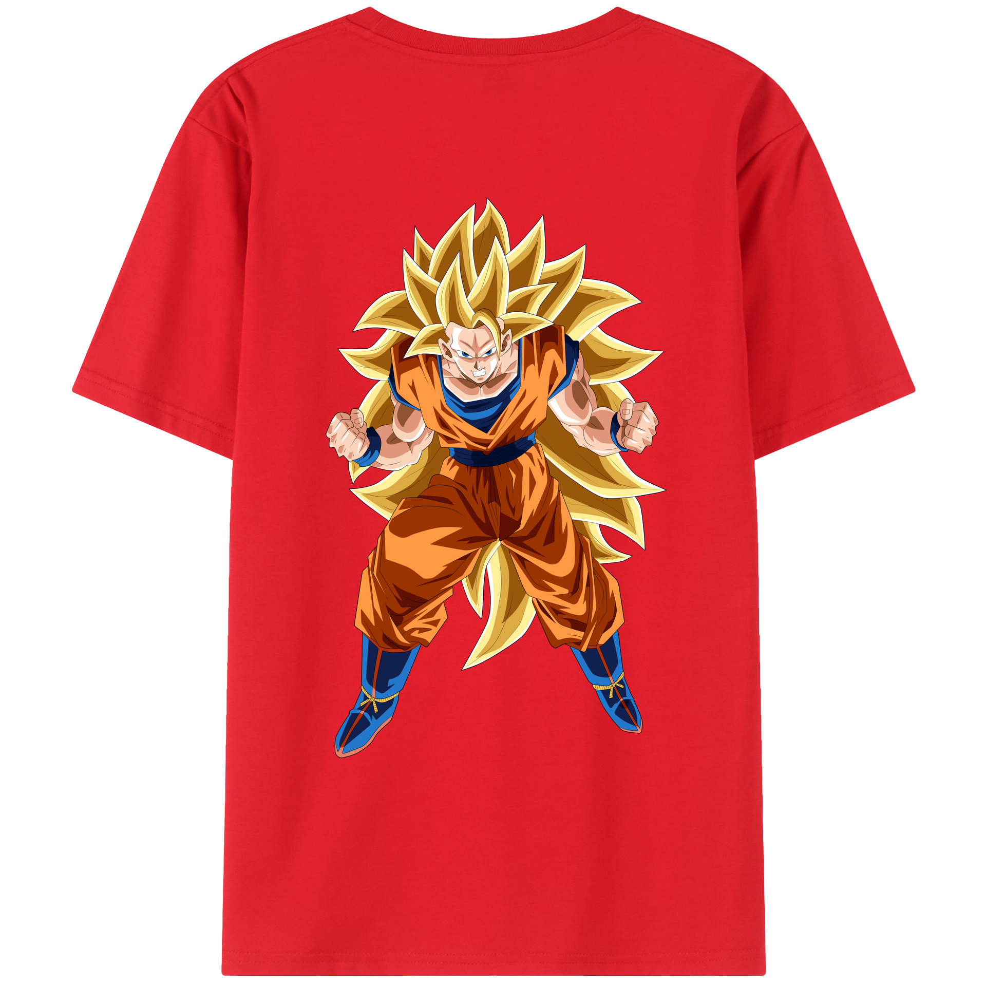 （画像用） ドラゴンボール 孫悟空（そん ごくう）Son Goku カカロット DRAGON BALL Kakarotto レディース半袖Tシャツ(バックプリント)