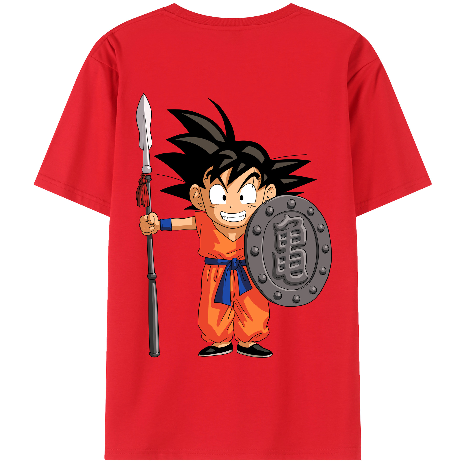 （画像用） ドラゴンボール 孫悟空（そん ごくう）Son Goku カカロット DRAGON BALL Kakarotto レディース半袖Tシャツ(バックプリント)