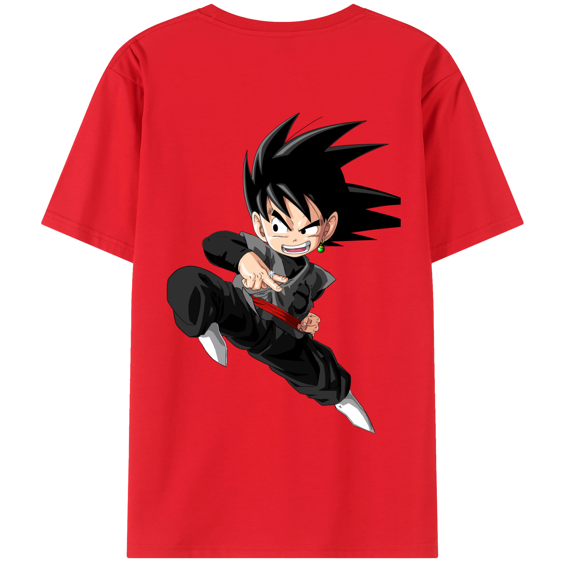 （画像用） ドラゴンボール 孫悟空（そん ごくう）Son Goku カカロット DRAGON BALL Kakarotto レディース半袖Tシャツ(バックプリント)
