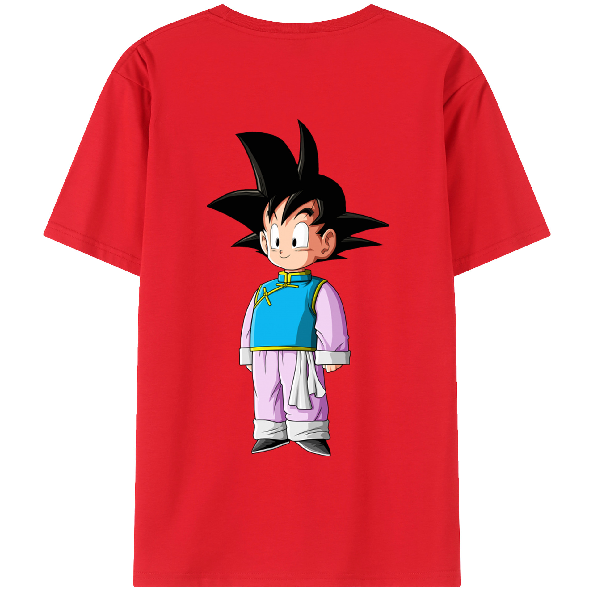 （画像用） ドラゴンボール 孫悟空（そん ごくう）Son Goku カカロット DRAGON BALL Kakarotto レディース半袖Tシャツ(バックプリント)