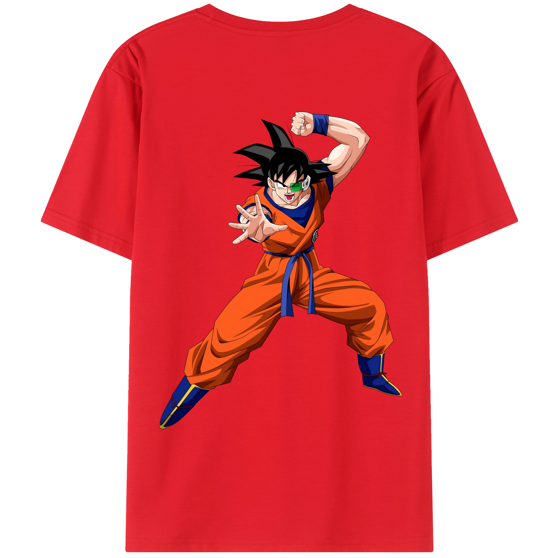 （画像用） ドラゴンボール 孫悟空（そん ごくう）Son Goku カカロット DRAGON BALL Kakarotto レディース半袖Tシャツ(バックプリント)